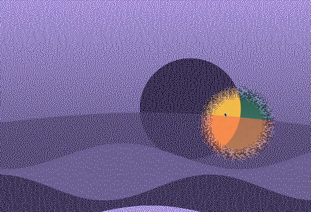 Violet dither portrait preview