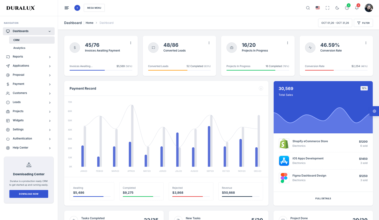 Duralux - Admin & Dashboard React JS Template | Templates | 21st | 21st
