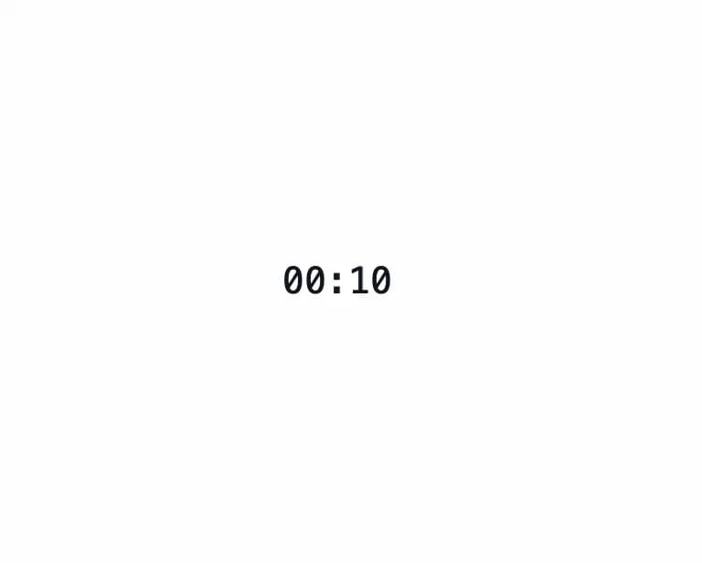 Minimal  Timer.tsx preview