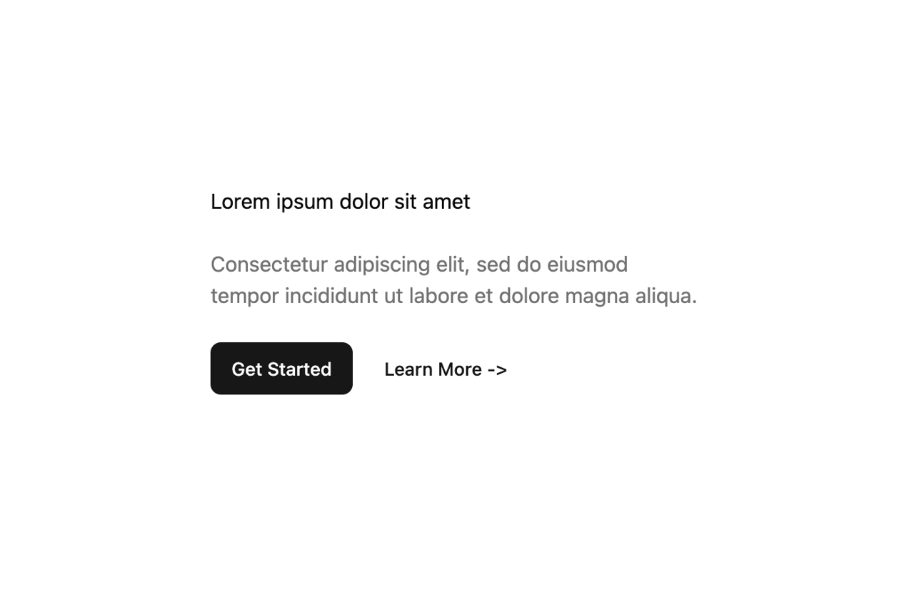 Call to Action Default preview