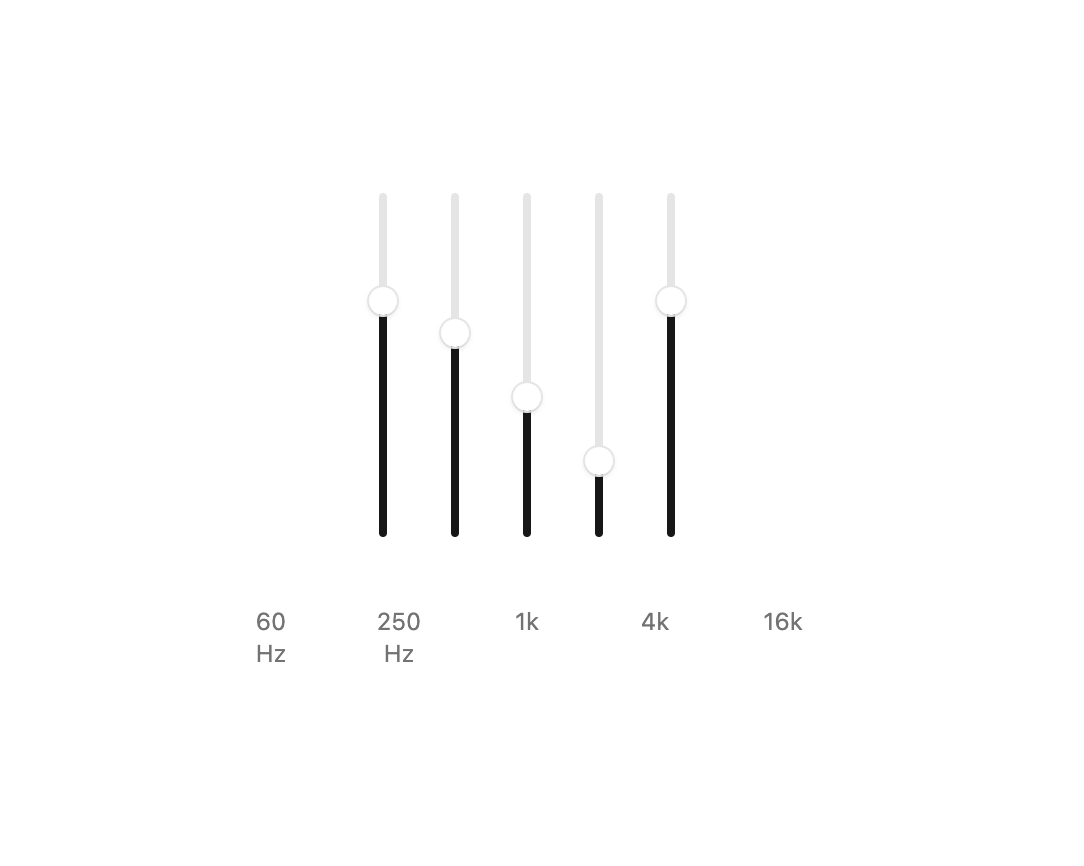 Equalizer preview