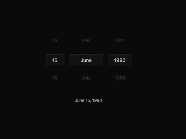 Date Wheel Picker preview