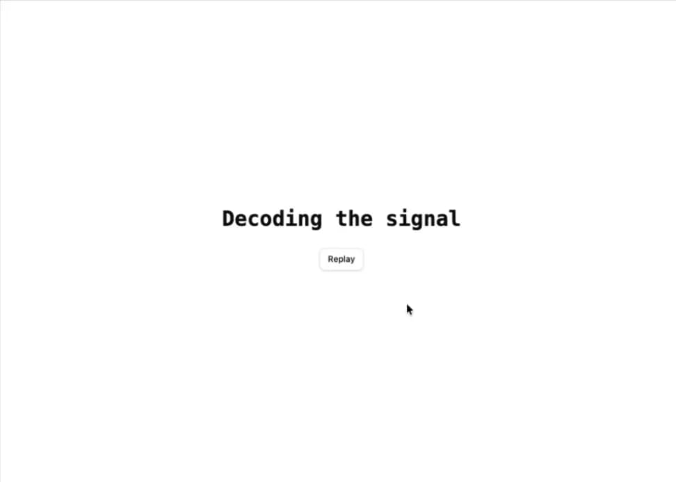 Scramble decode text effect preview