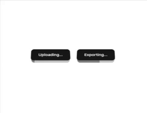 Loading progress button preview