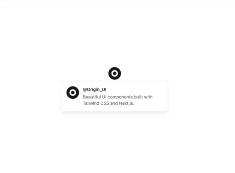 User Hover Card preview