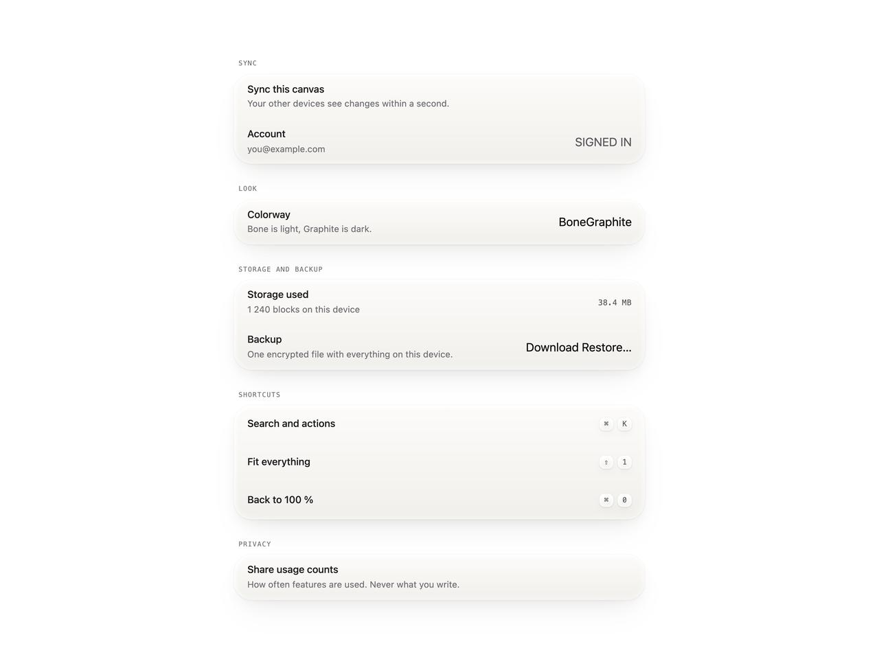 Default preview