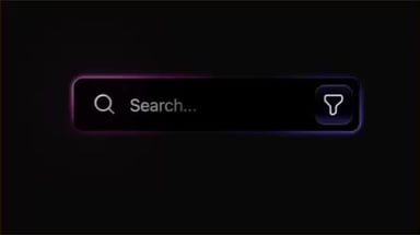 Animated Glowing Search Bar