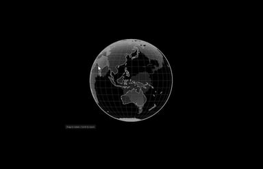 Wireframe Dotted Globe