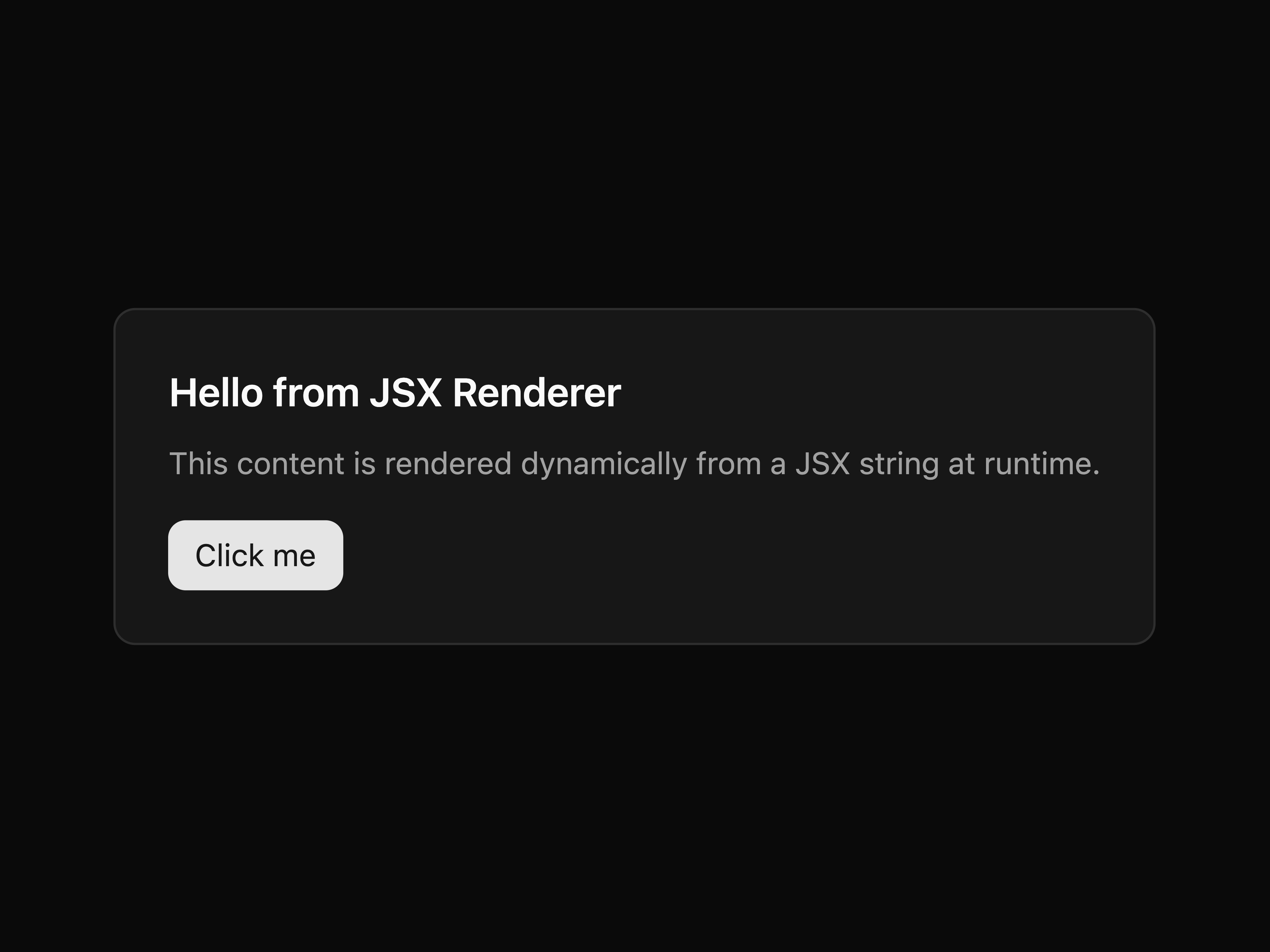 JSX Renderer