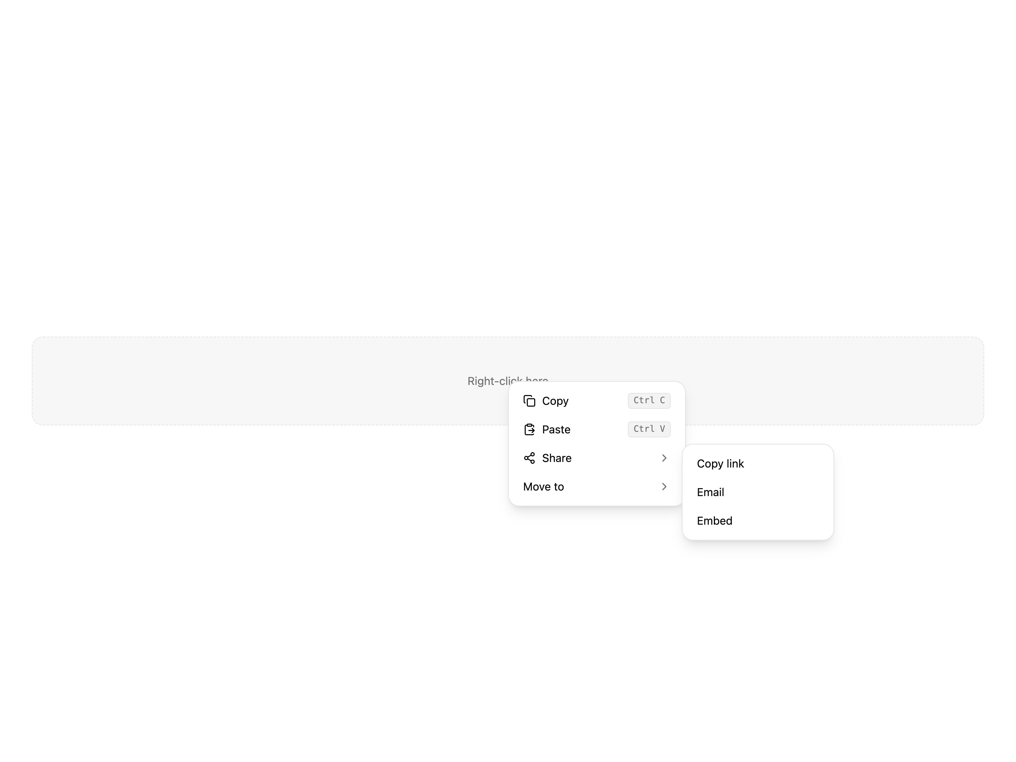 Nested Context Menu