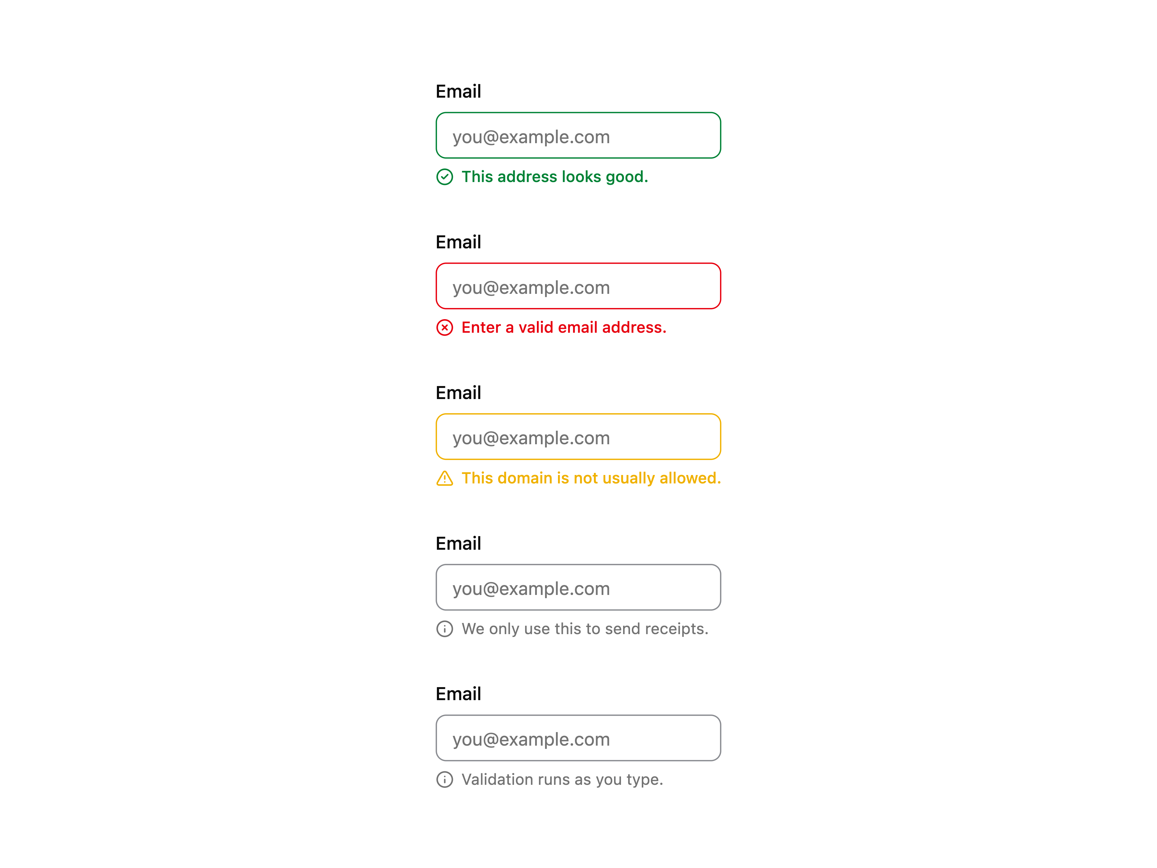 Field Validation