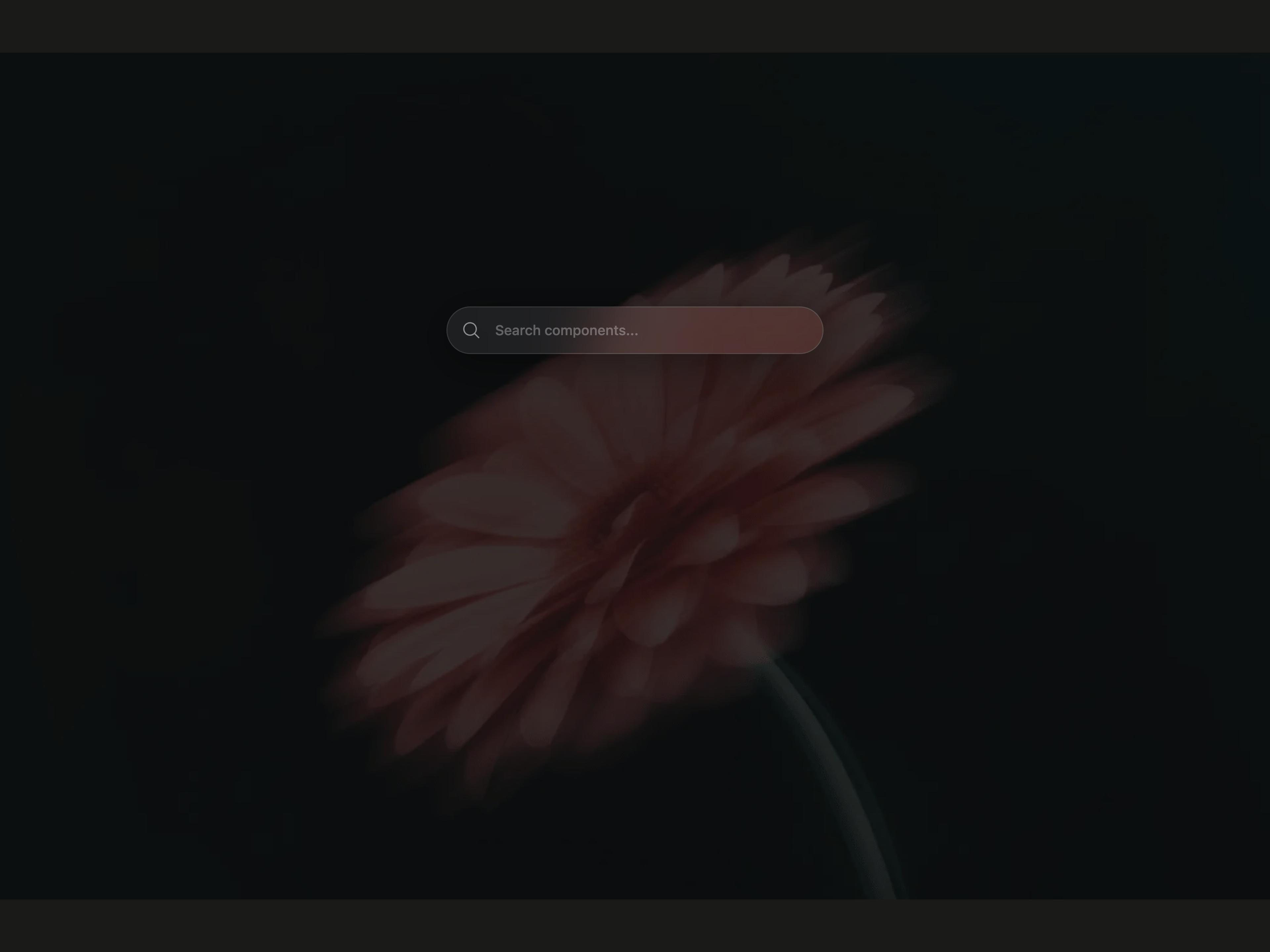 Glass Search Bar