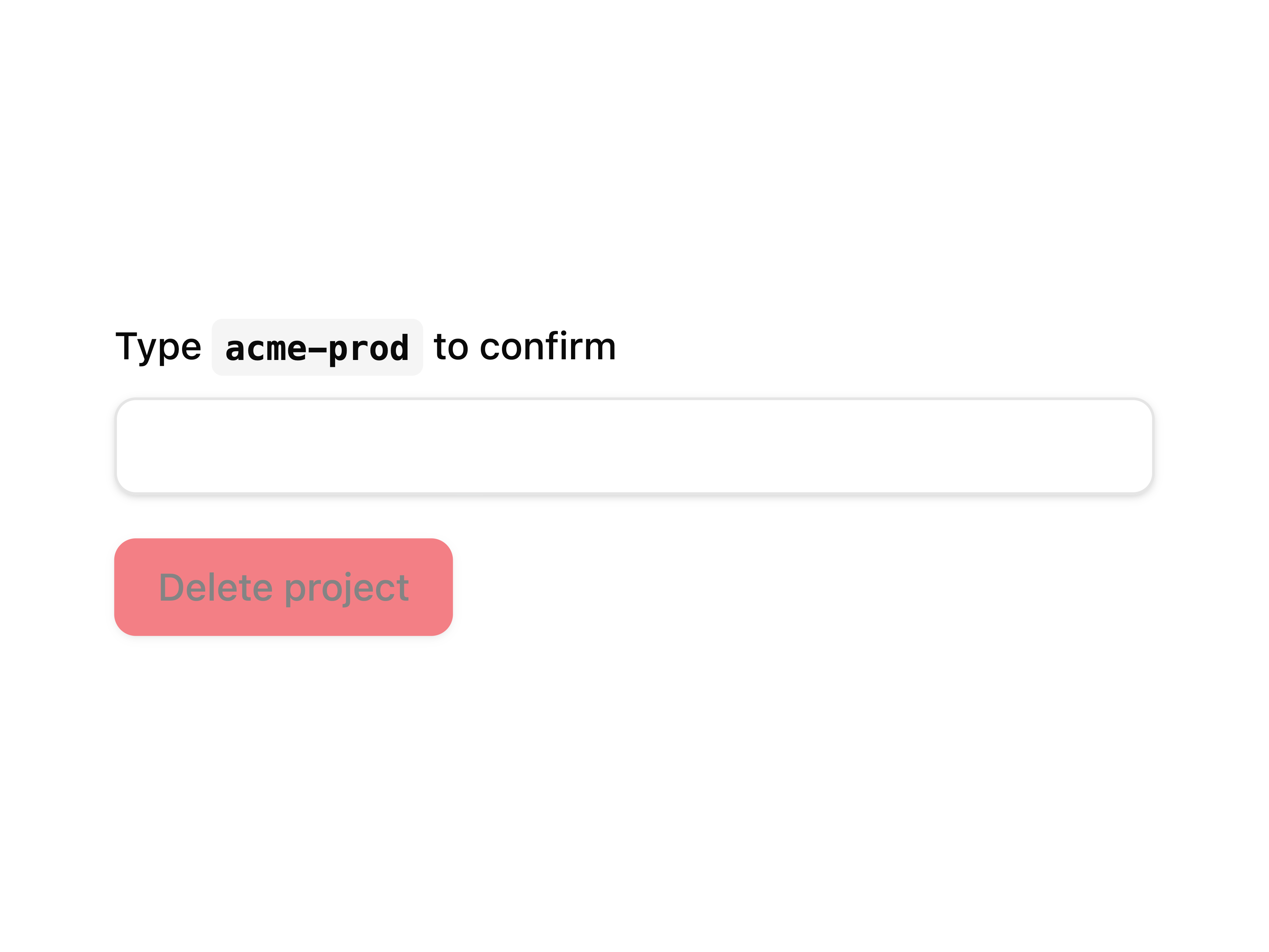 Type to Confirm