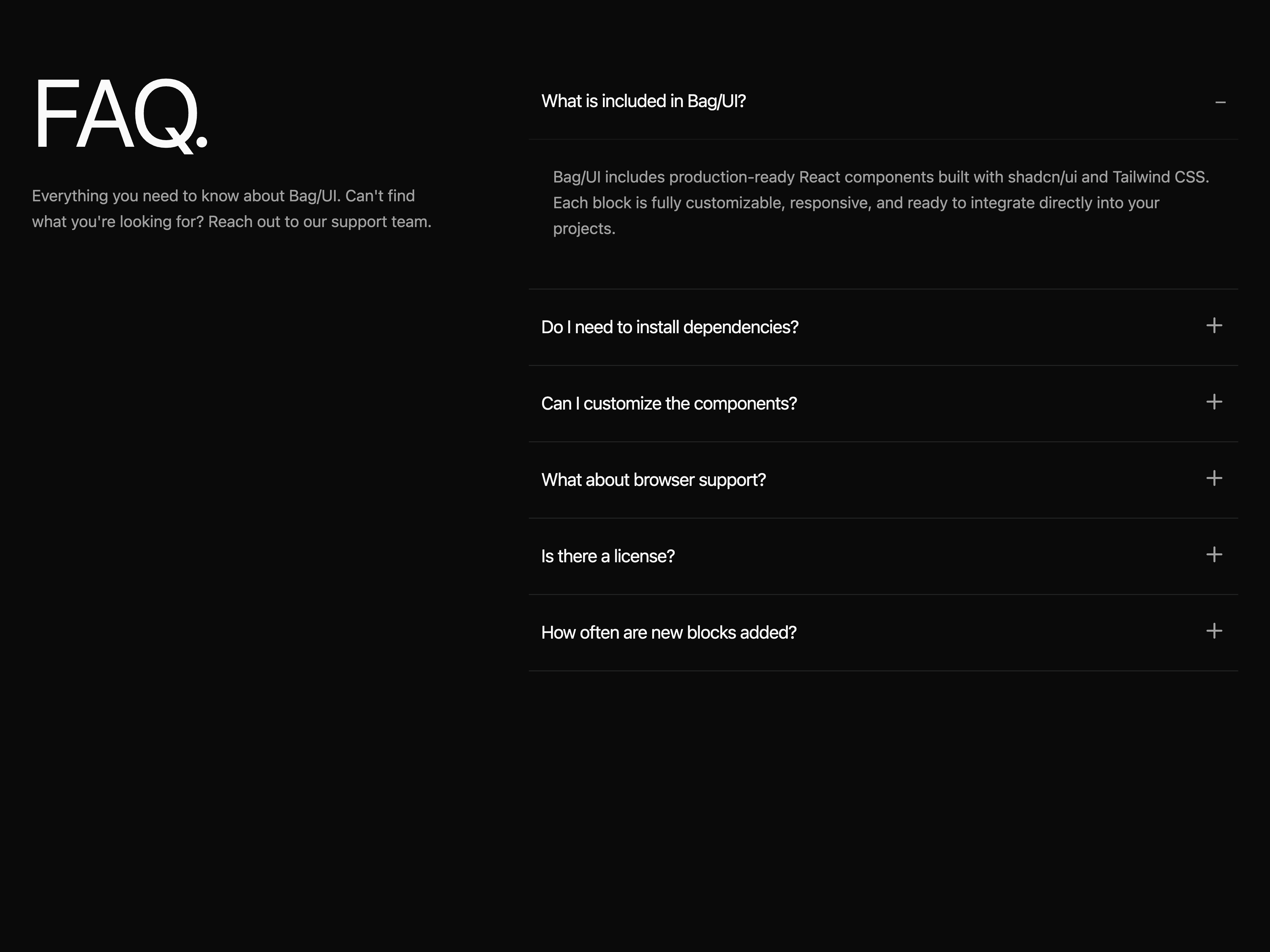 FAQ Accordion