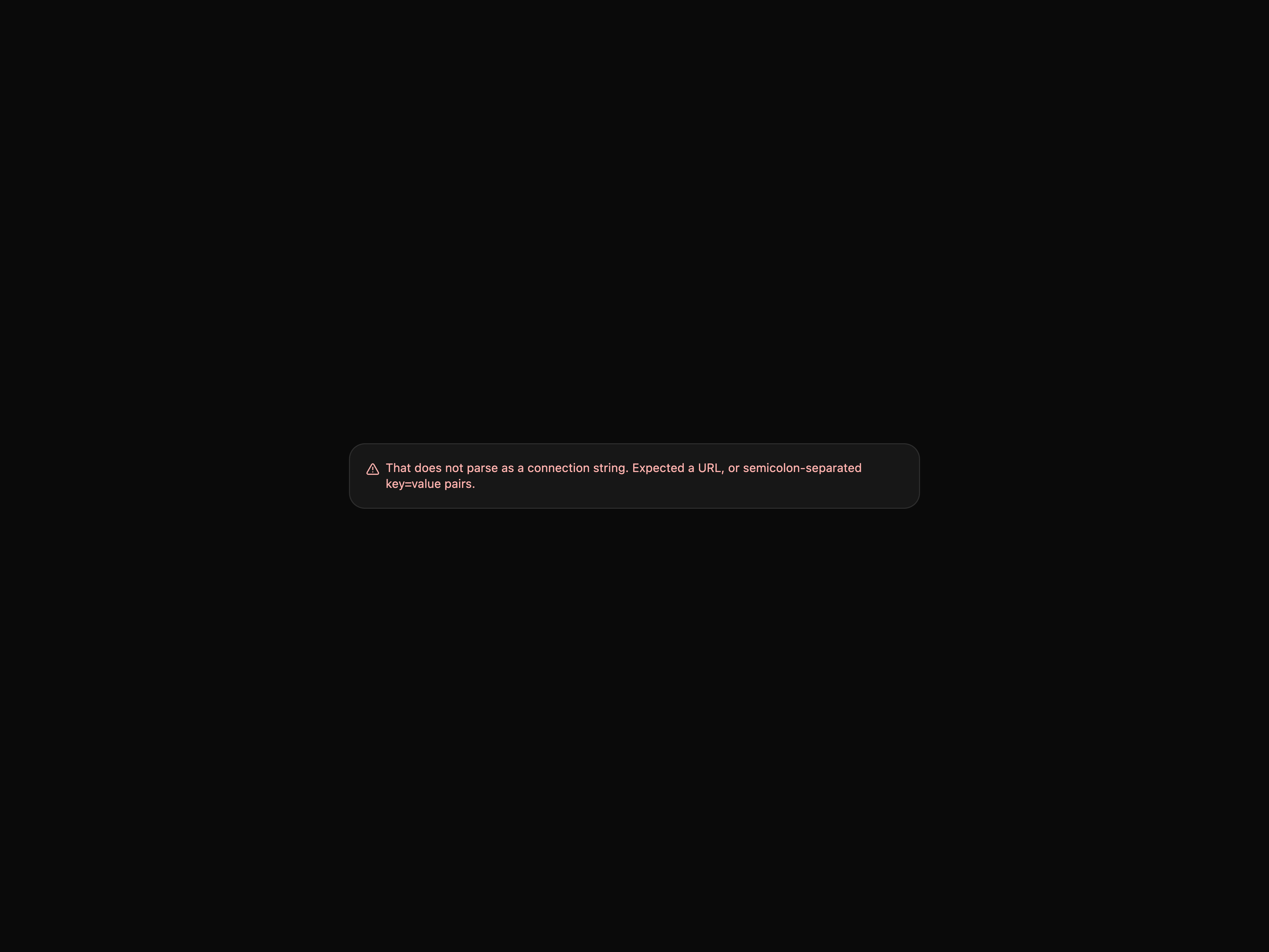 Connection String