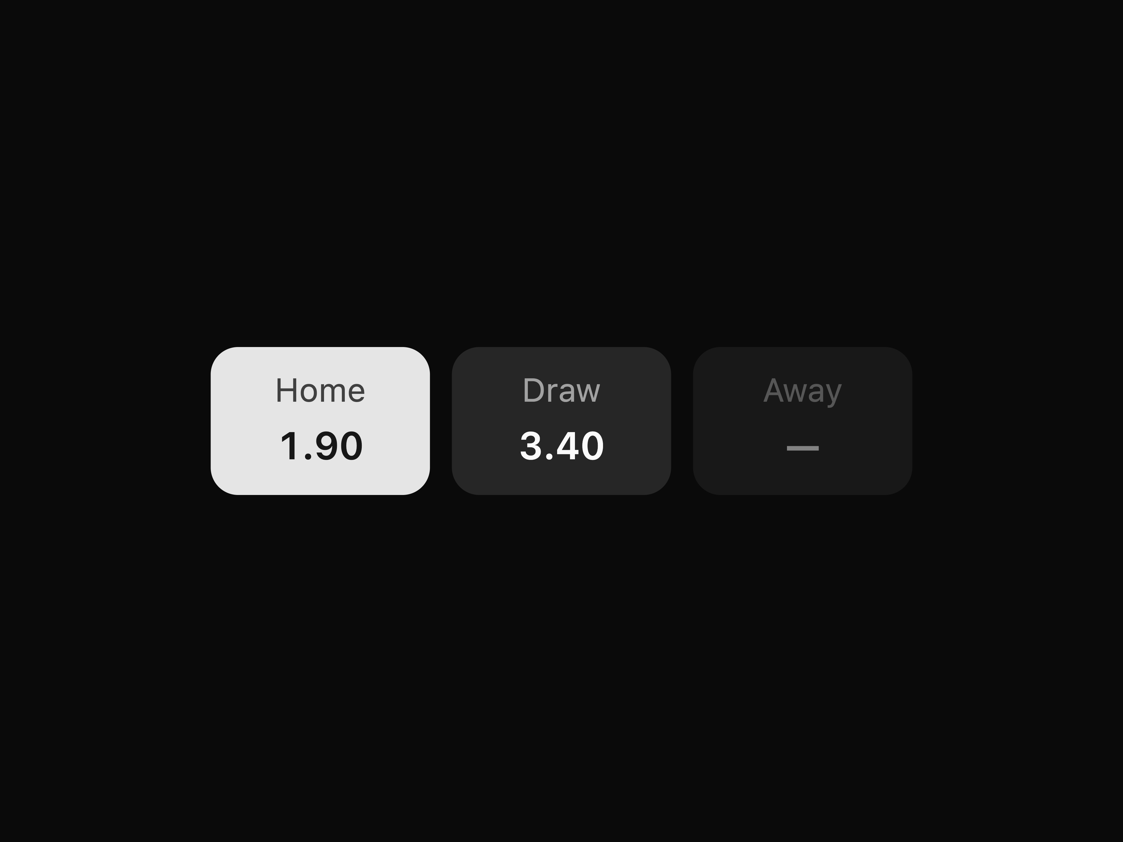 Odds Display