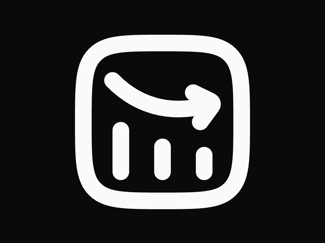 Analytics Down Icon