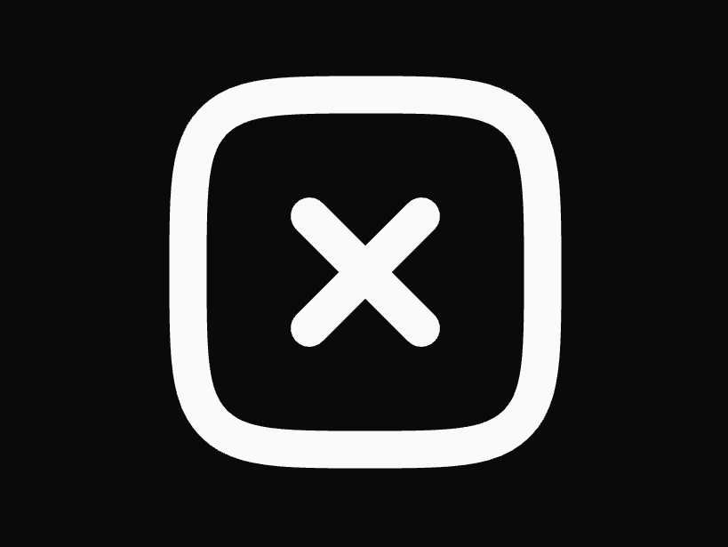 Cancel Square Icon