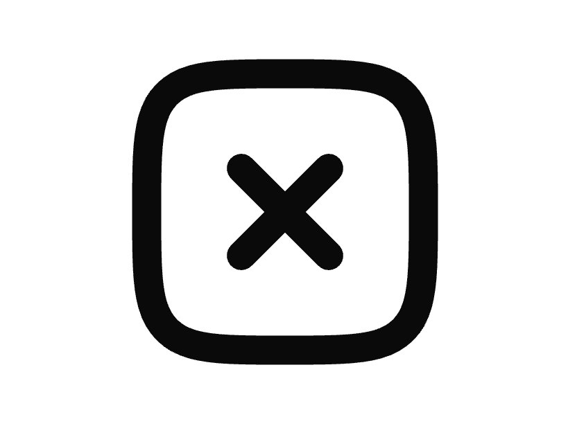 Cancel Square Icon