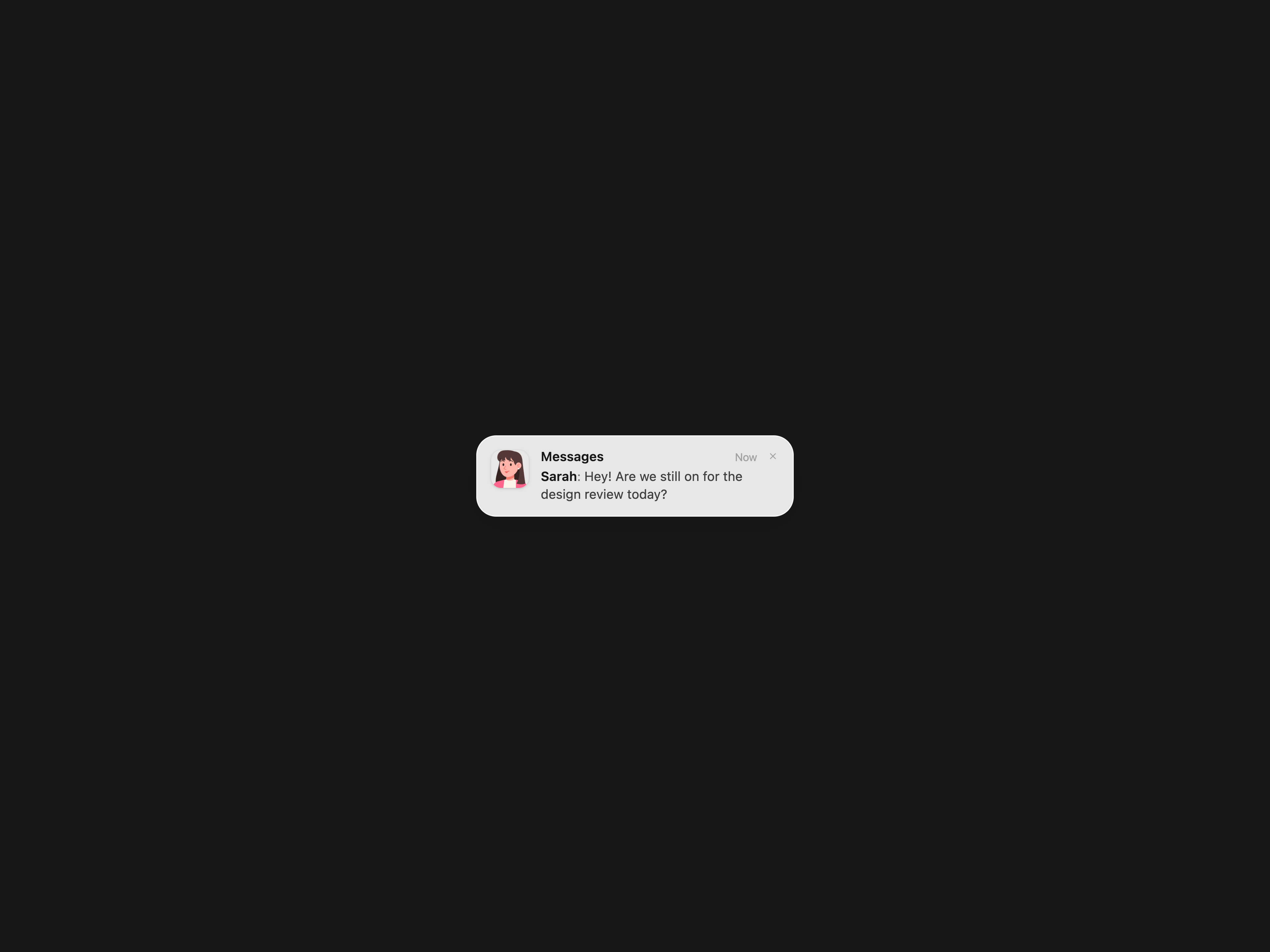 Apple Notification Banner