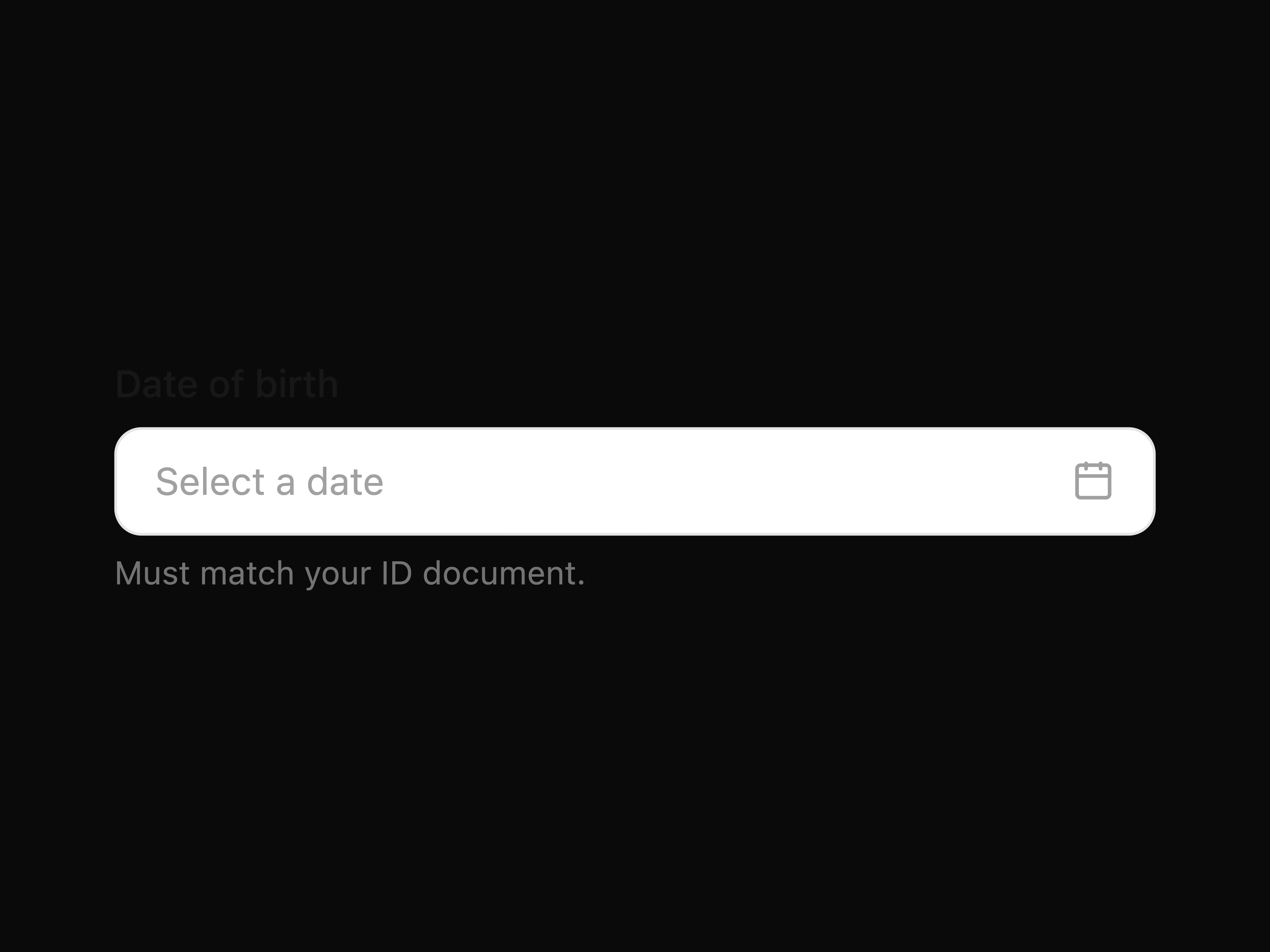 Date Field Input