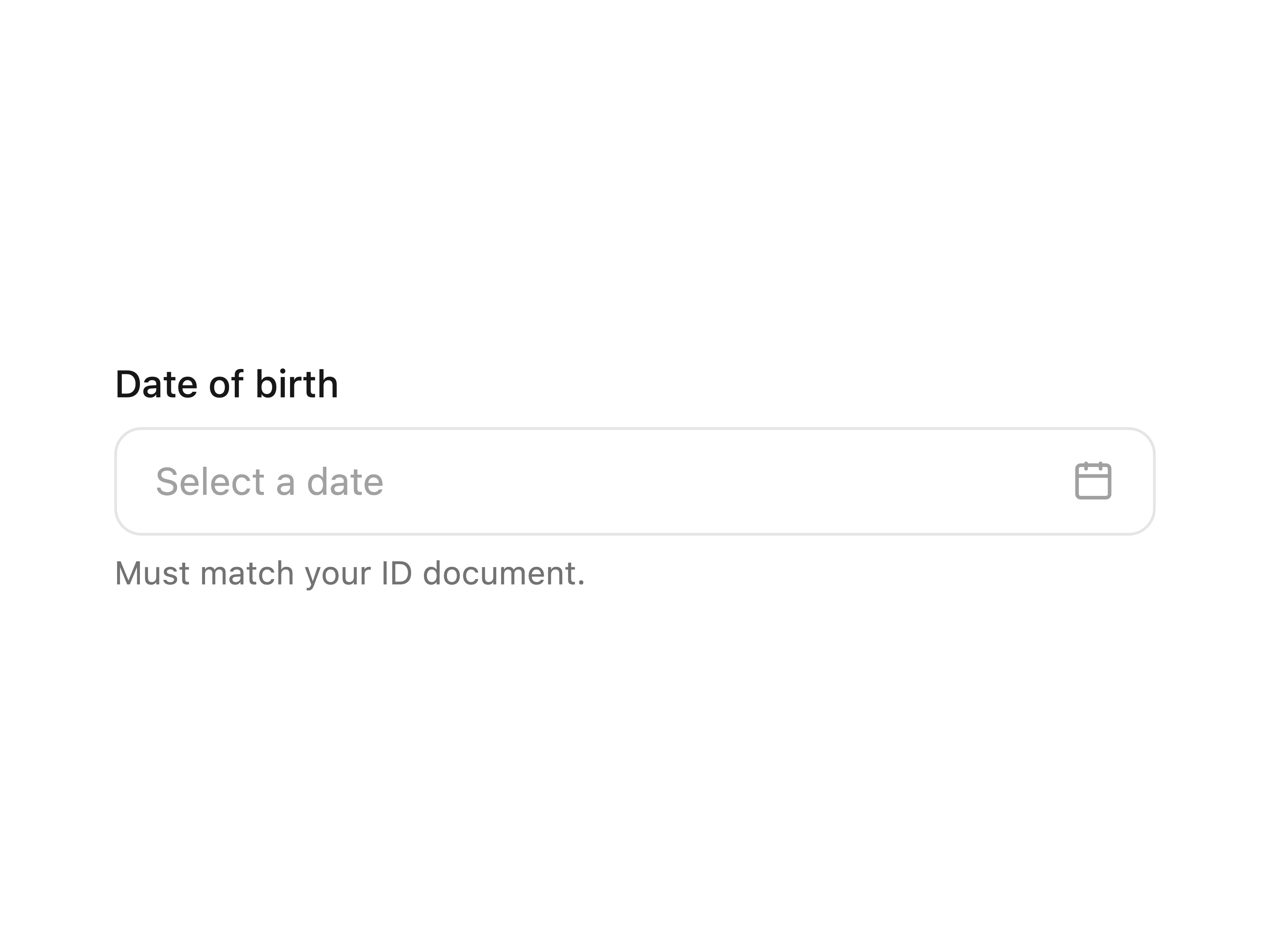 Date Field Input