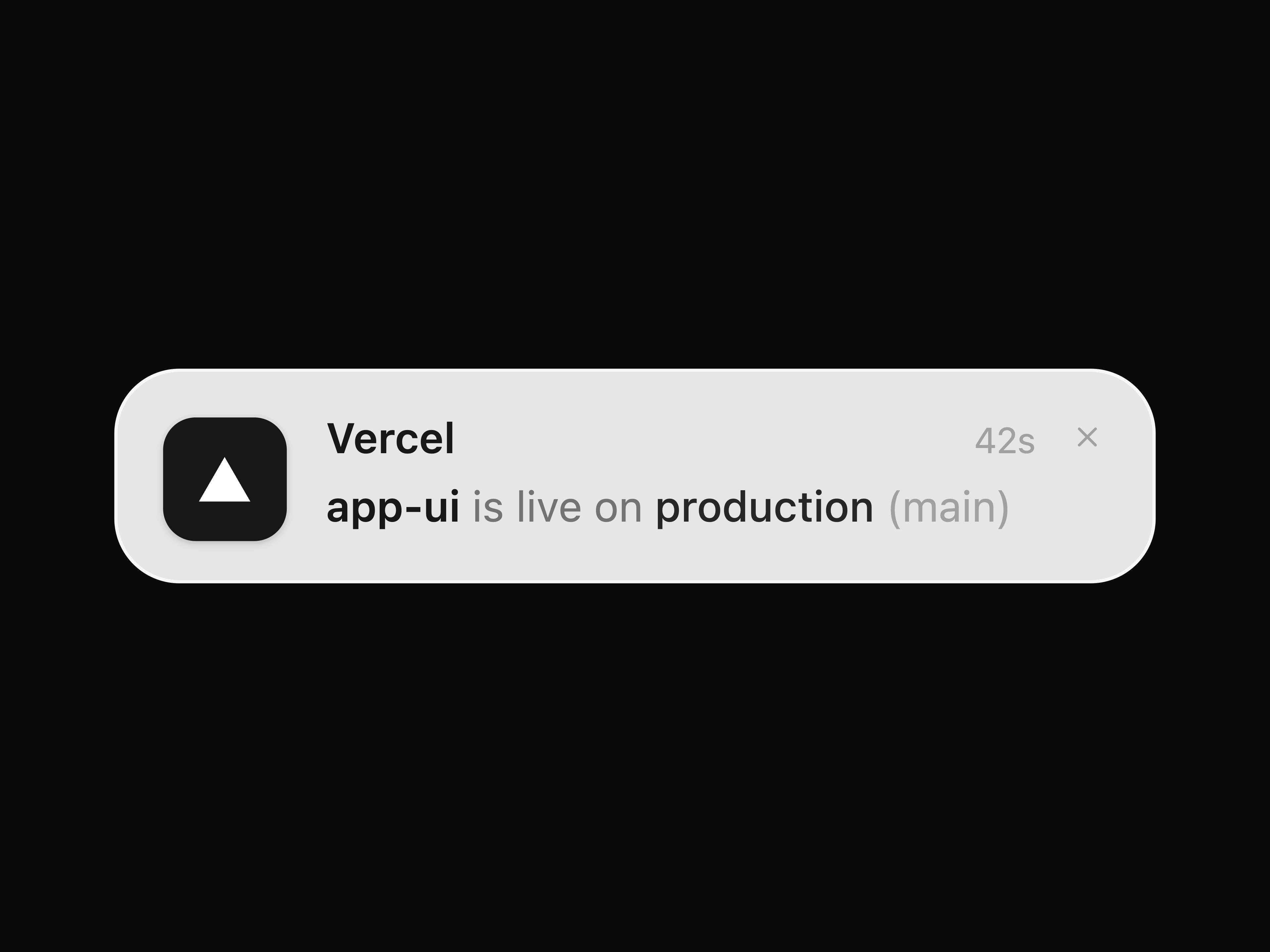 Deploy Notification Banner