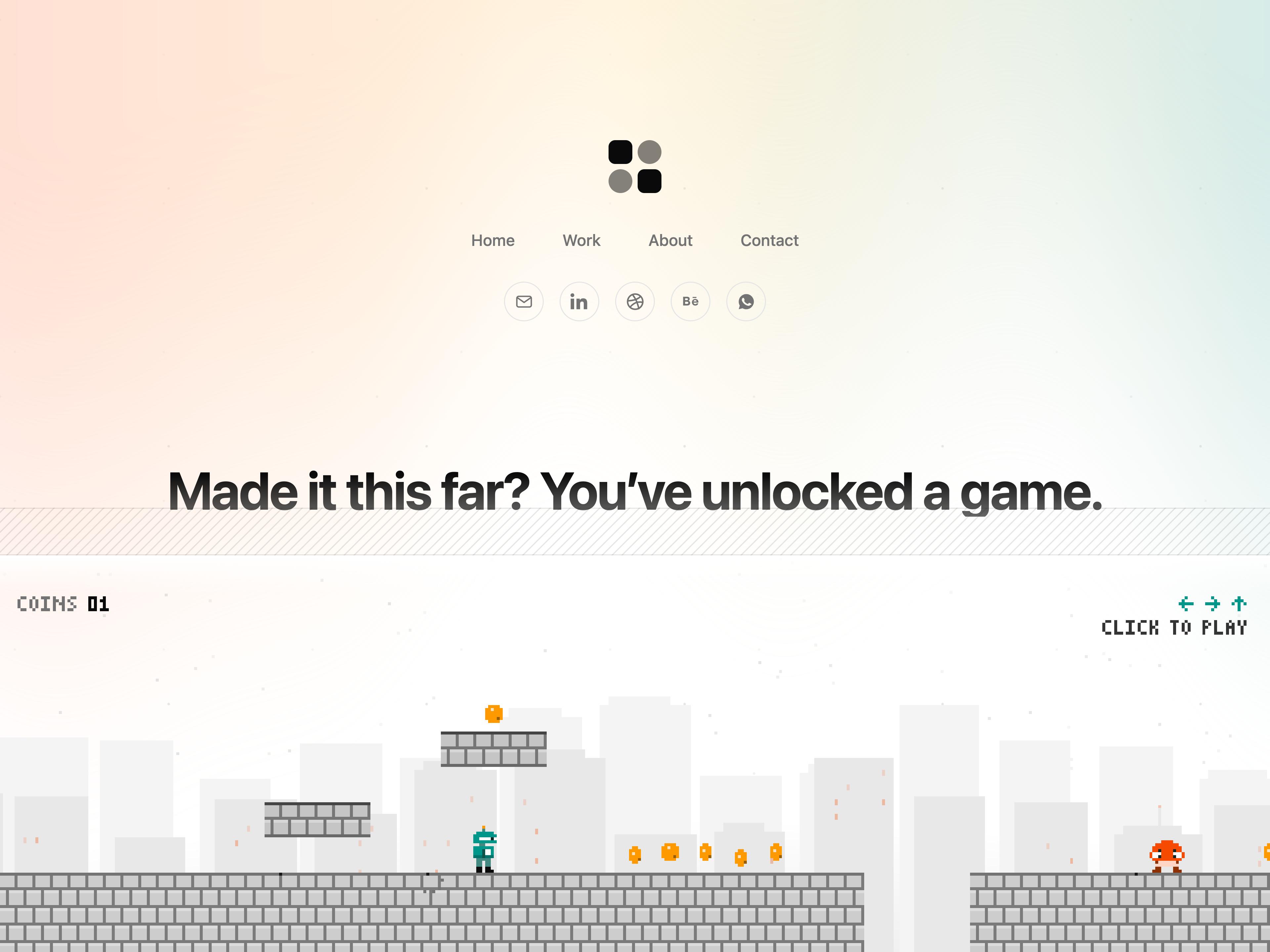 Pixel Platformer Footer