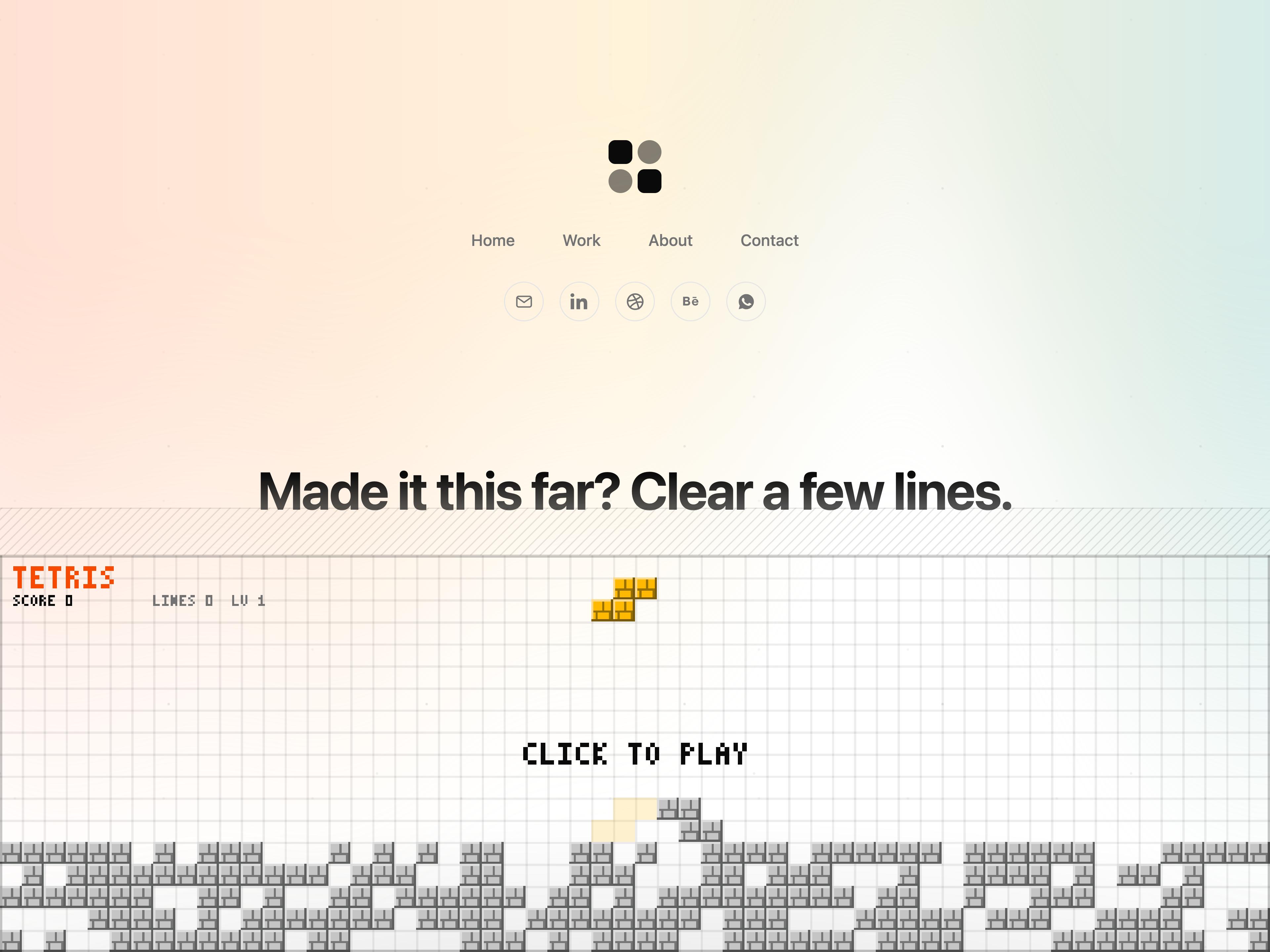 Tetris Footer