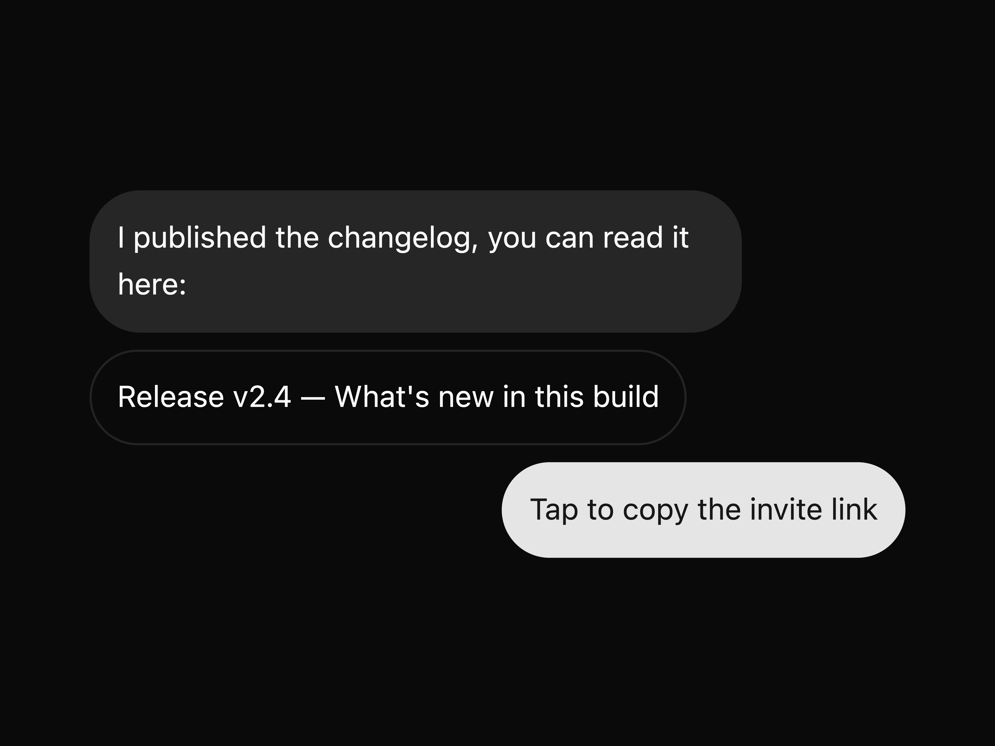 Chat Bubble Thread