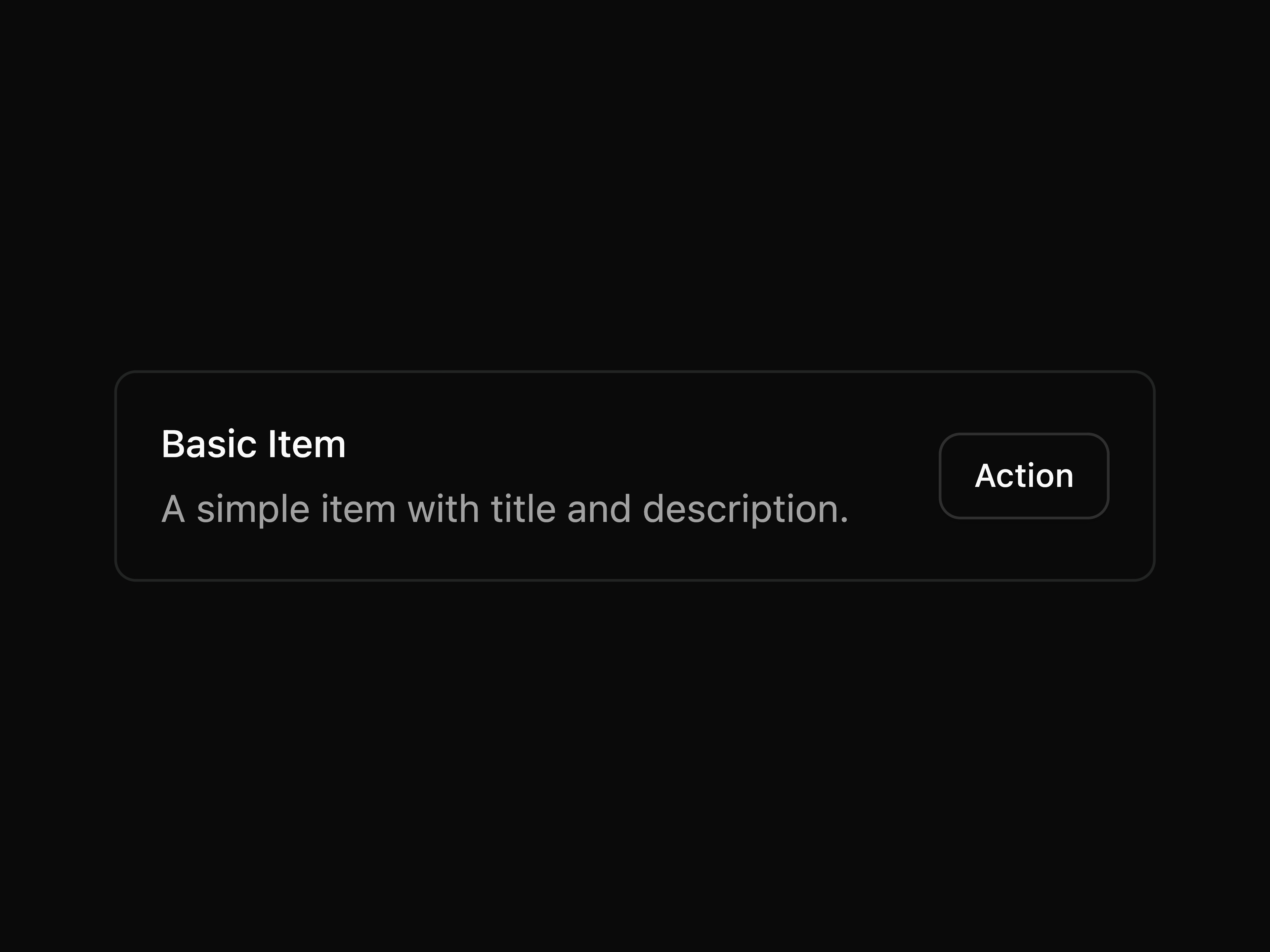 Basic Item