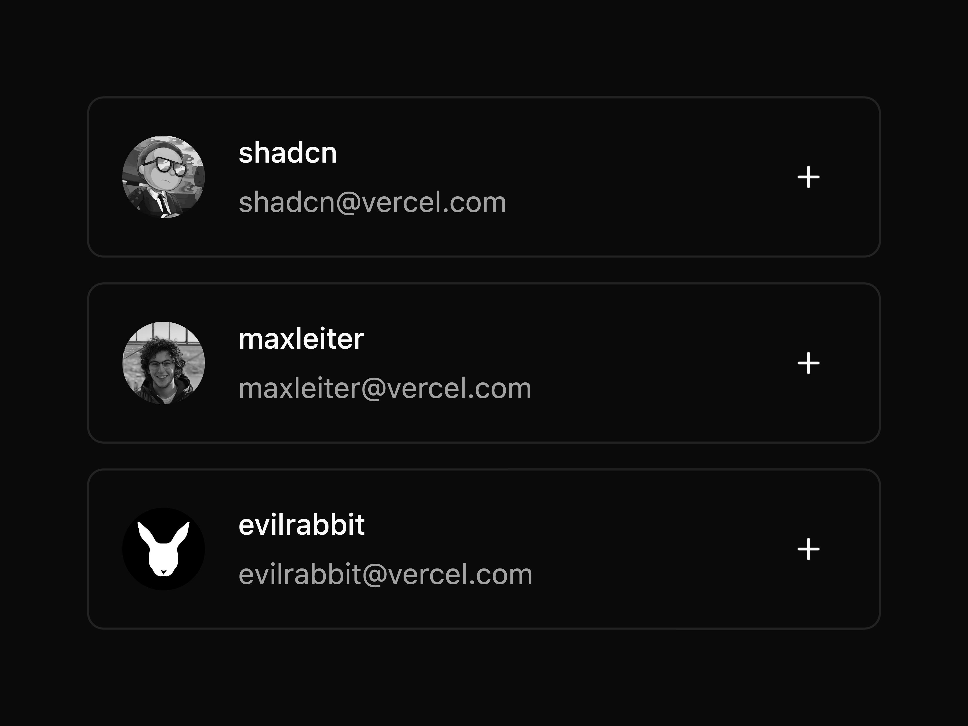 Item List with Actions
