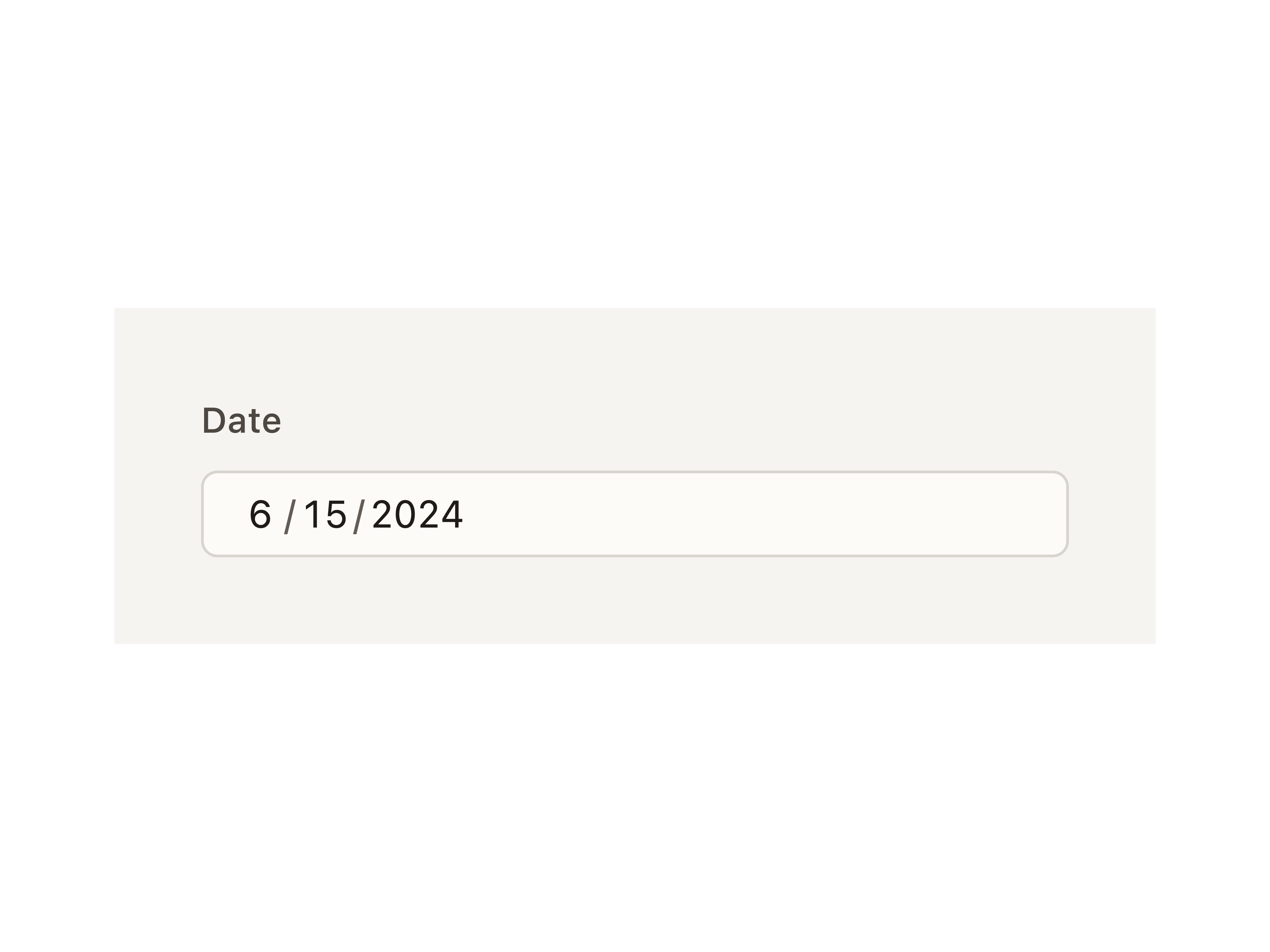 Date Input