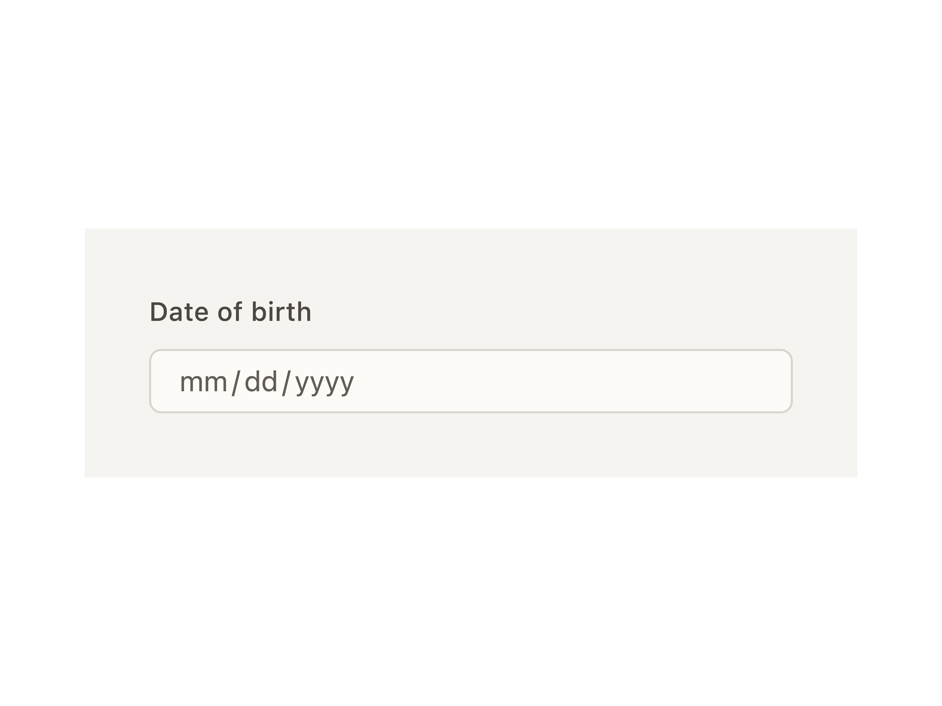 Date Input