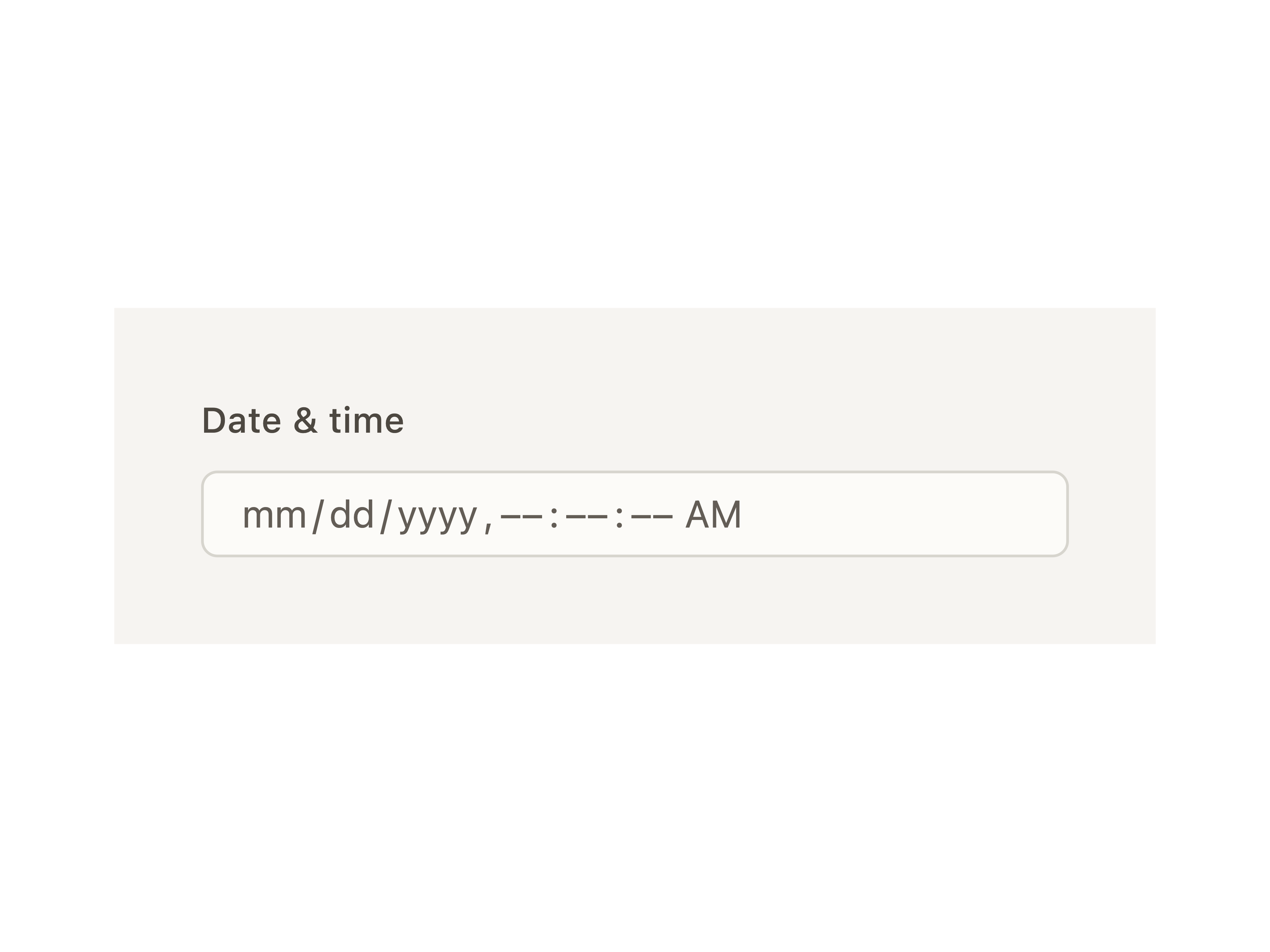 Date Input