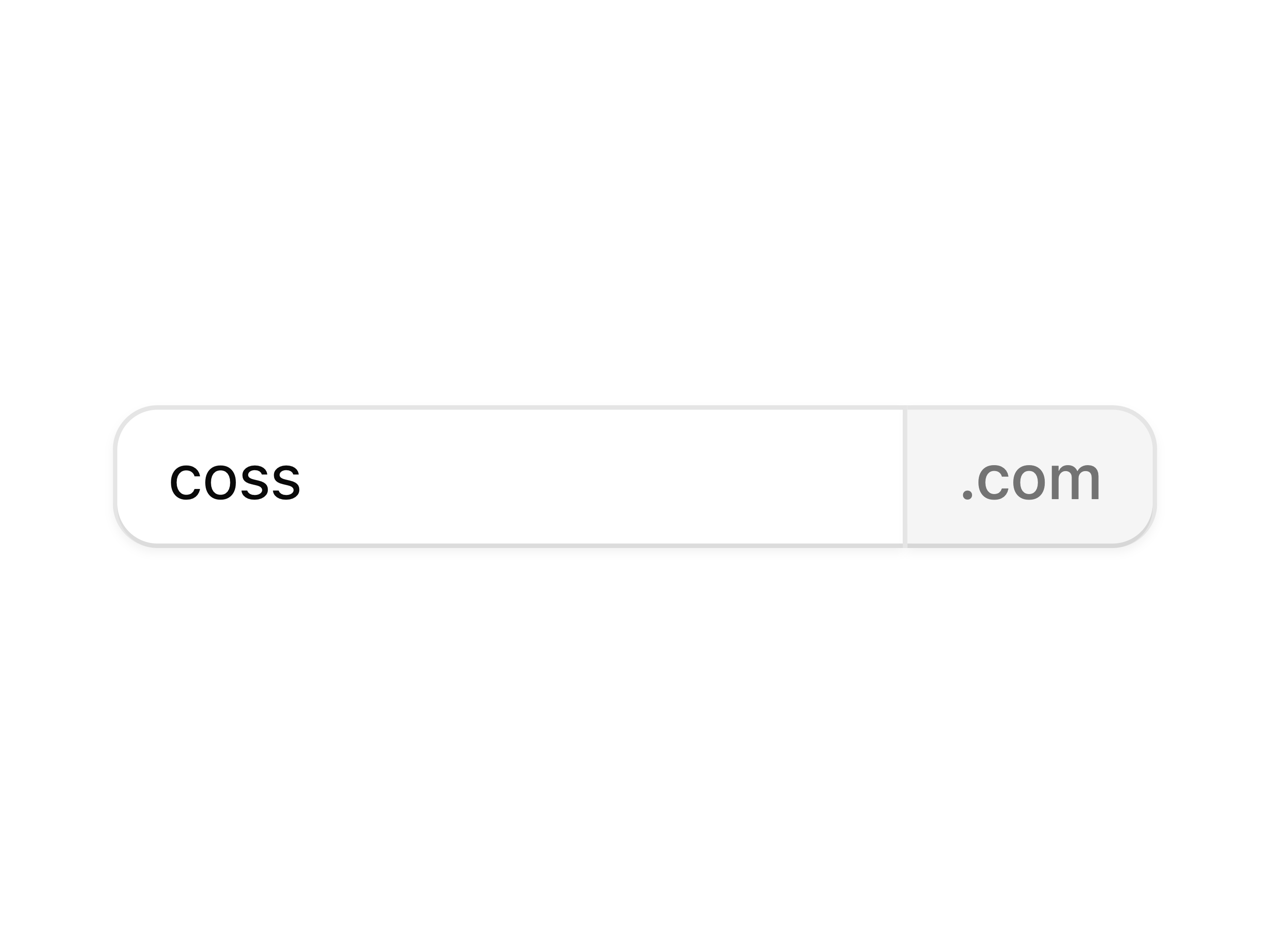 Domain Suffix Input Group