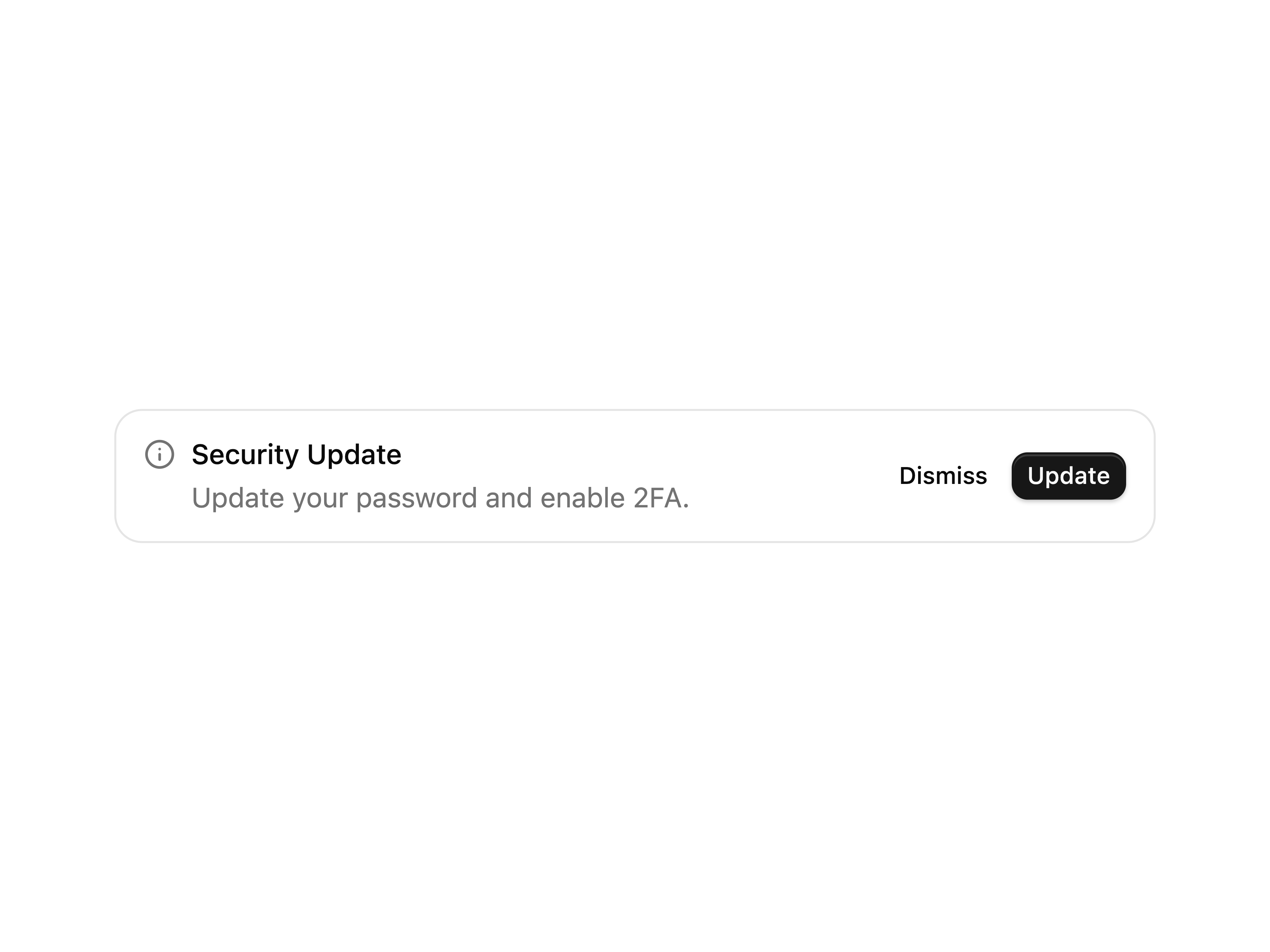 Alert with Icon and Actions