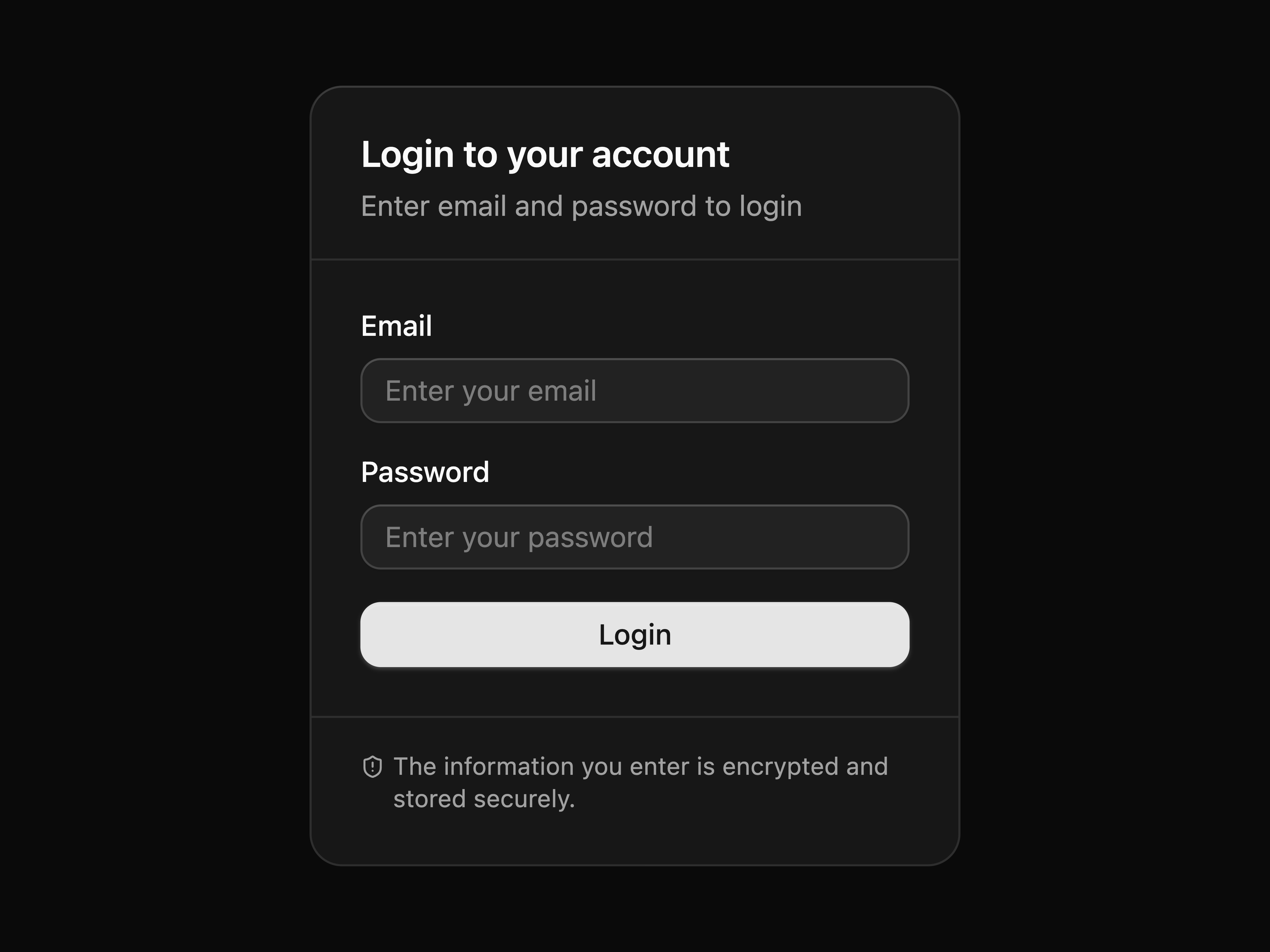 Login Card