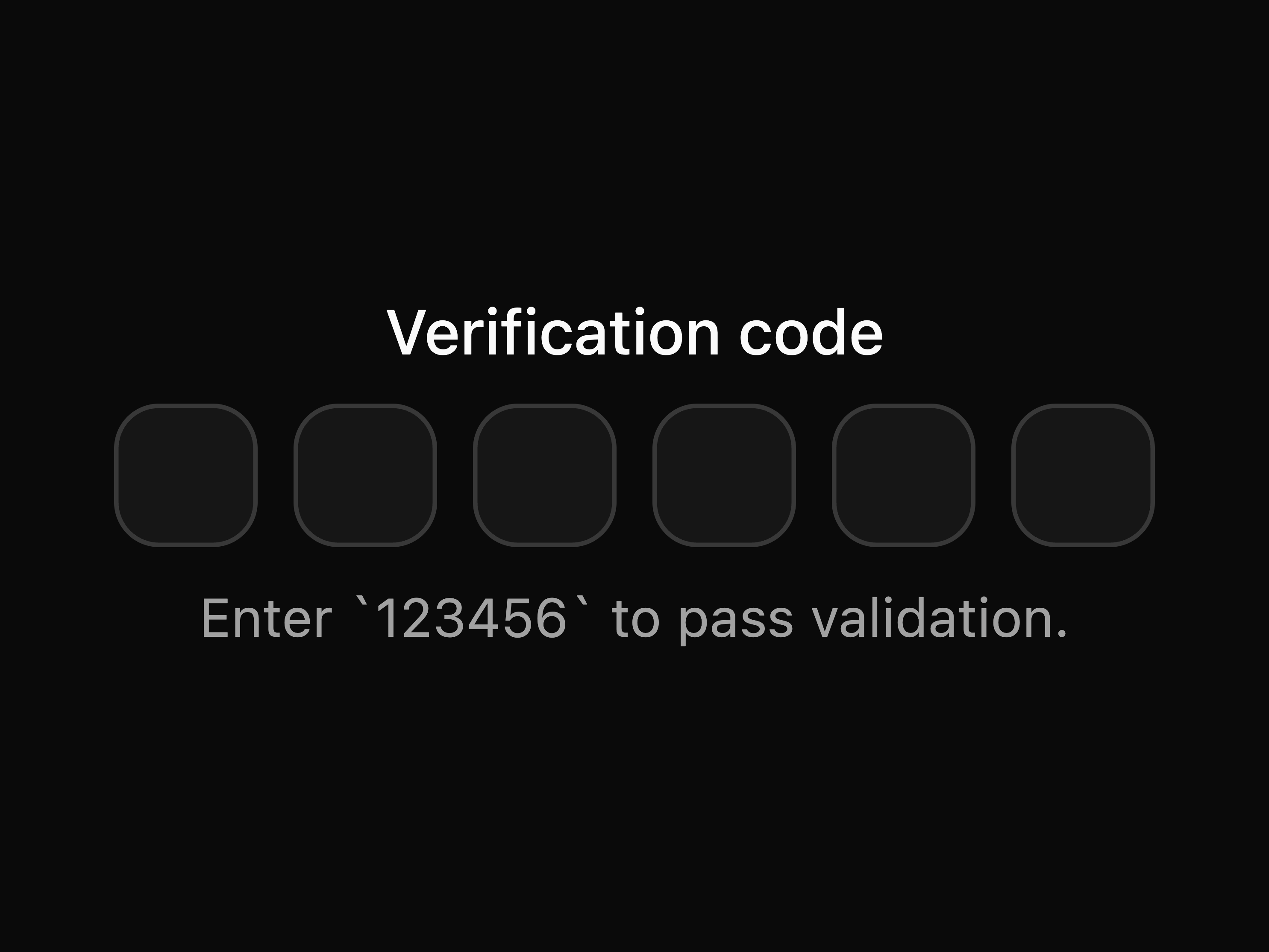 OTP Verification Field
