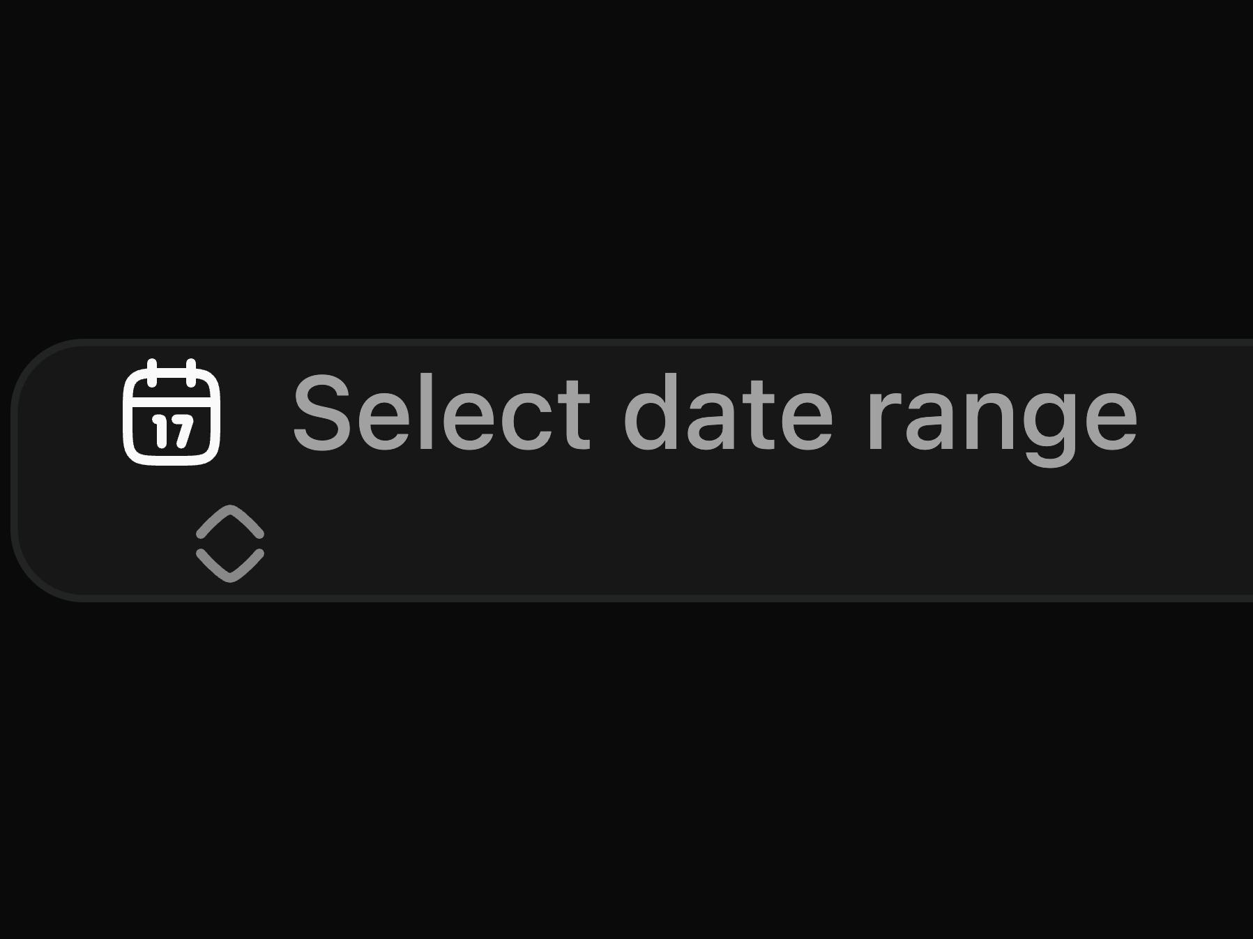 Date Range Picker