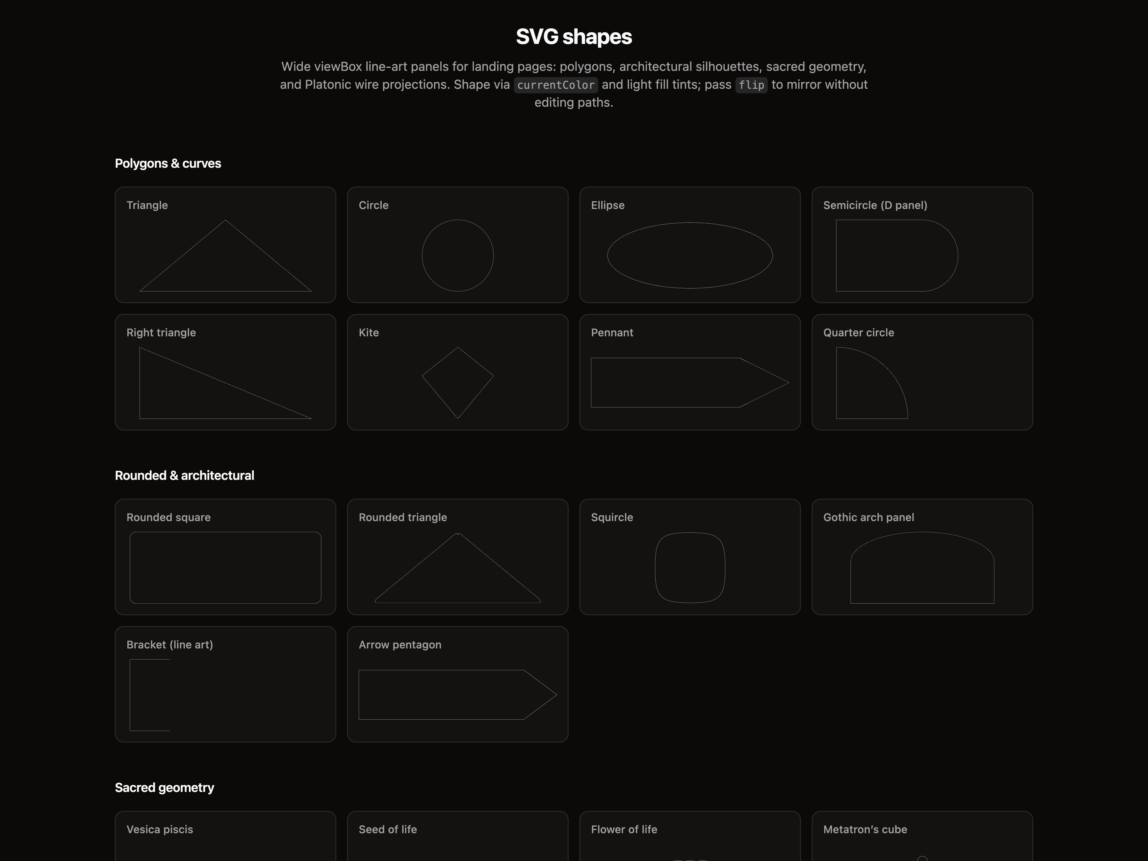 SVG Shapes