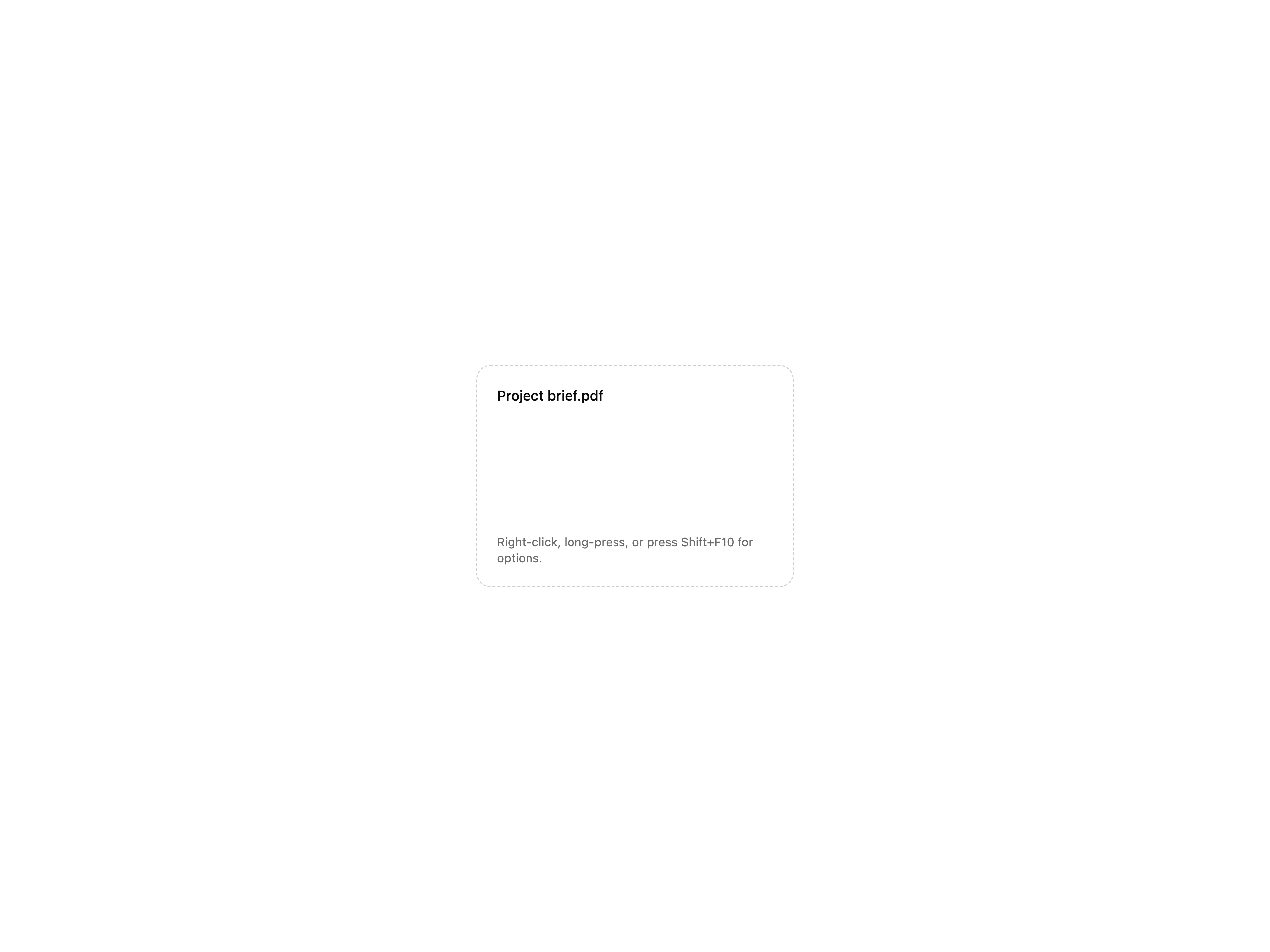 Context Menu