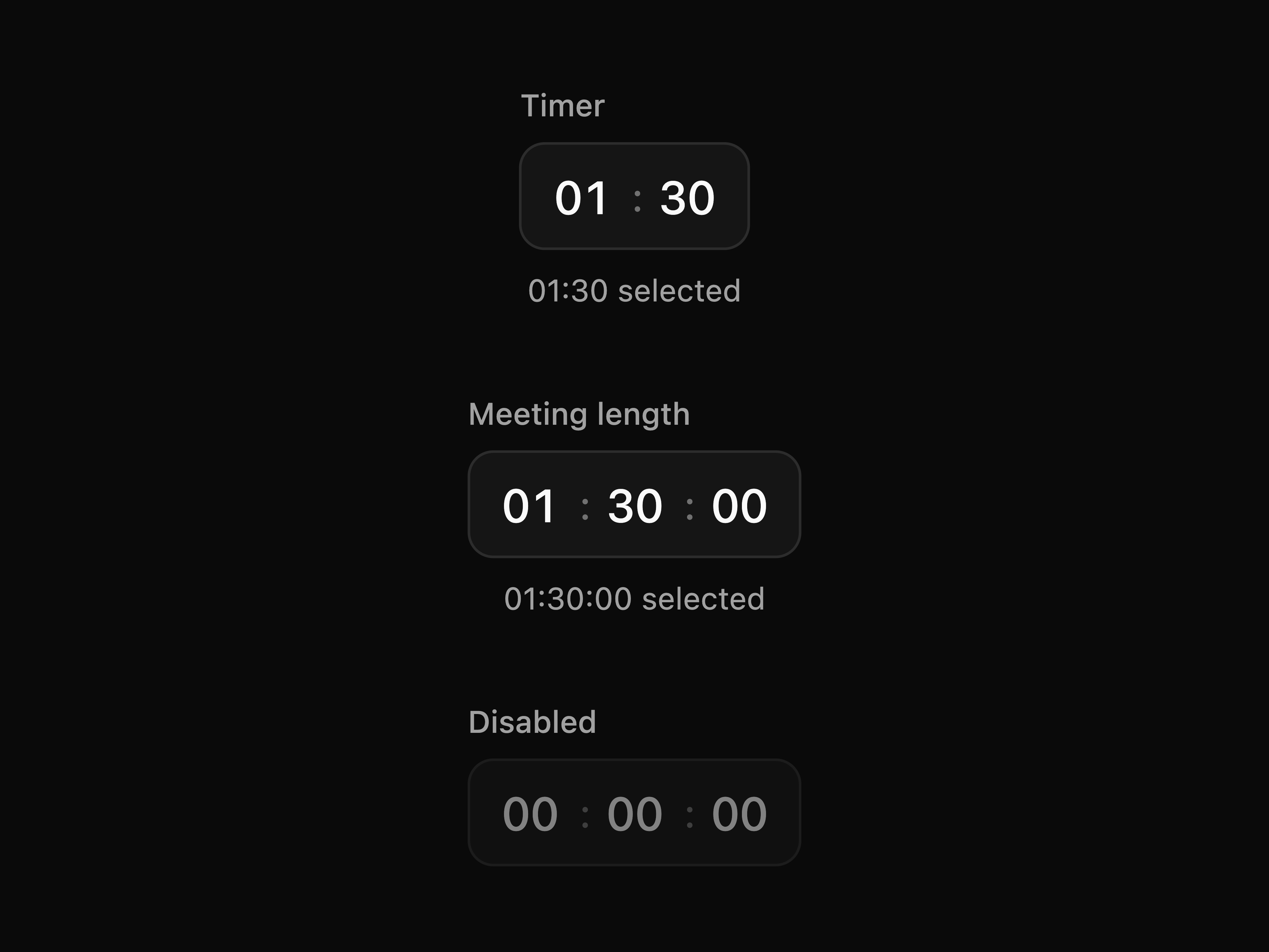 Duration Picker