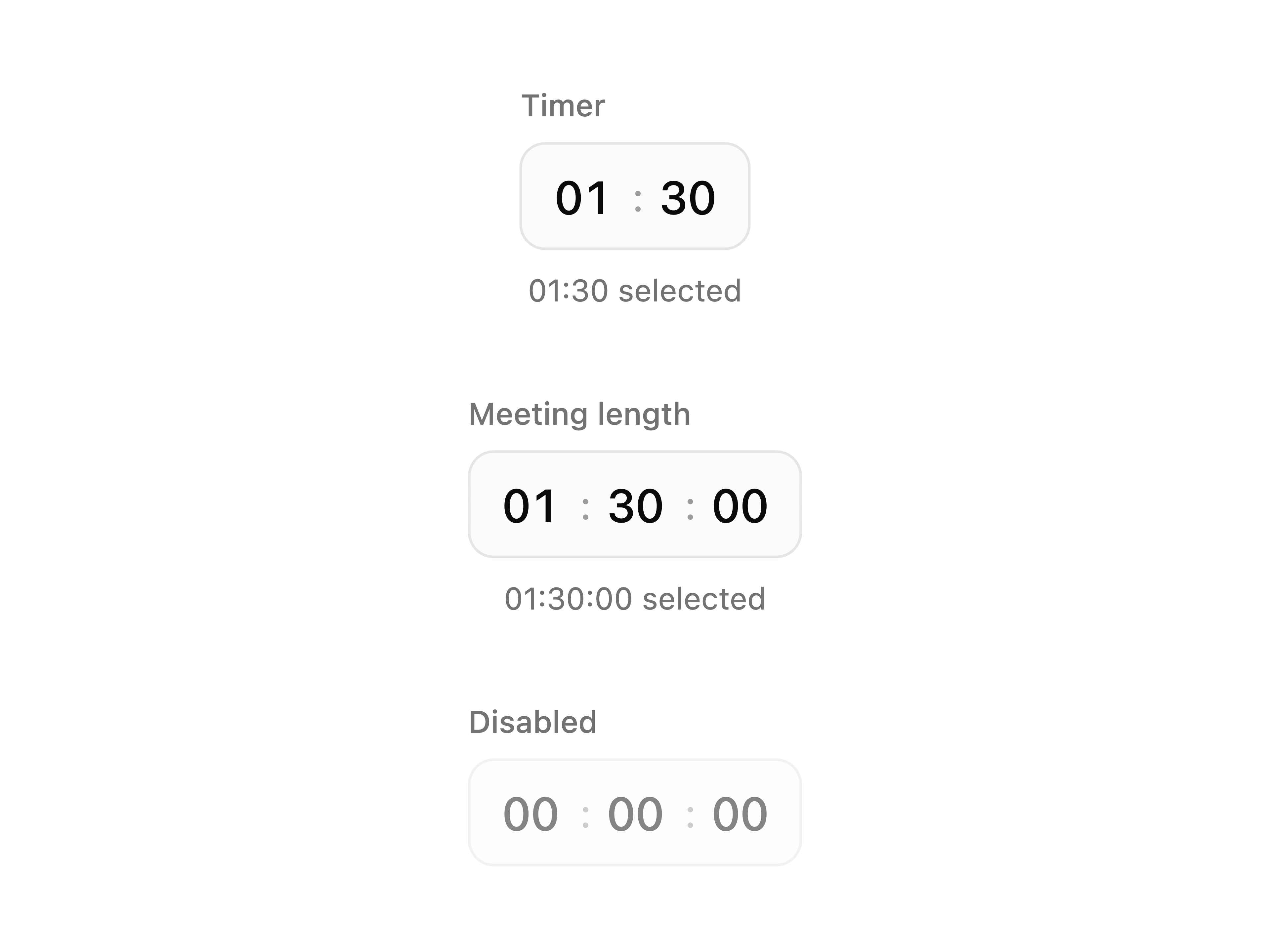 Duration Picker