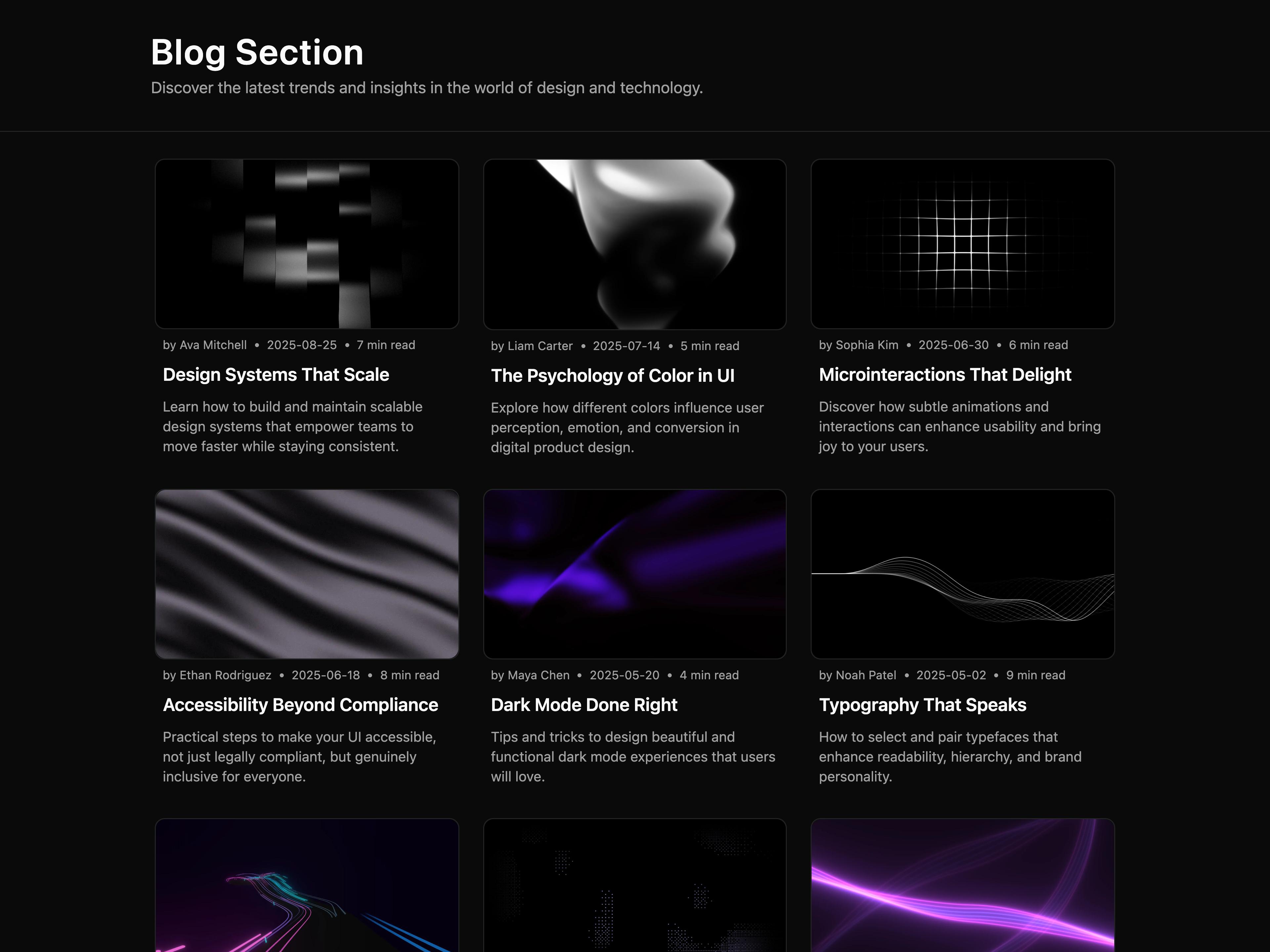 Blog Grid Section