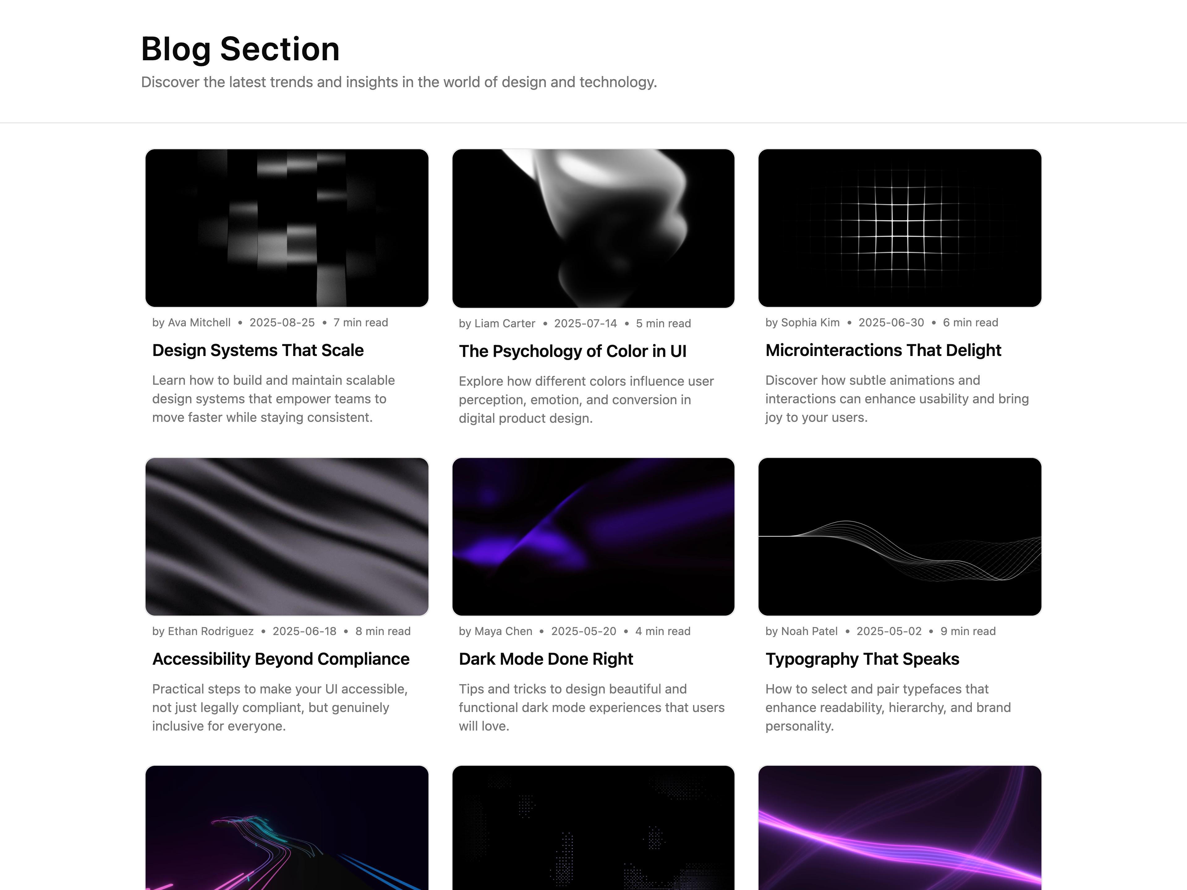 Blog Grid Section