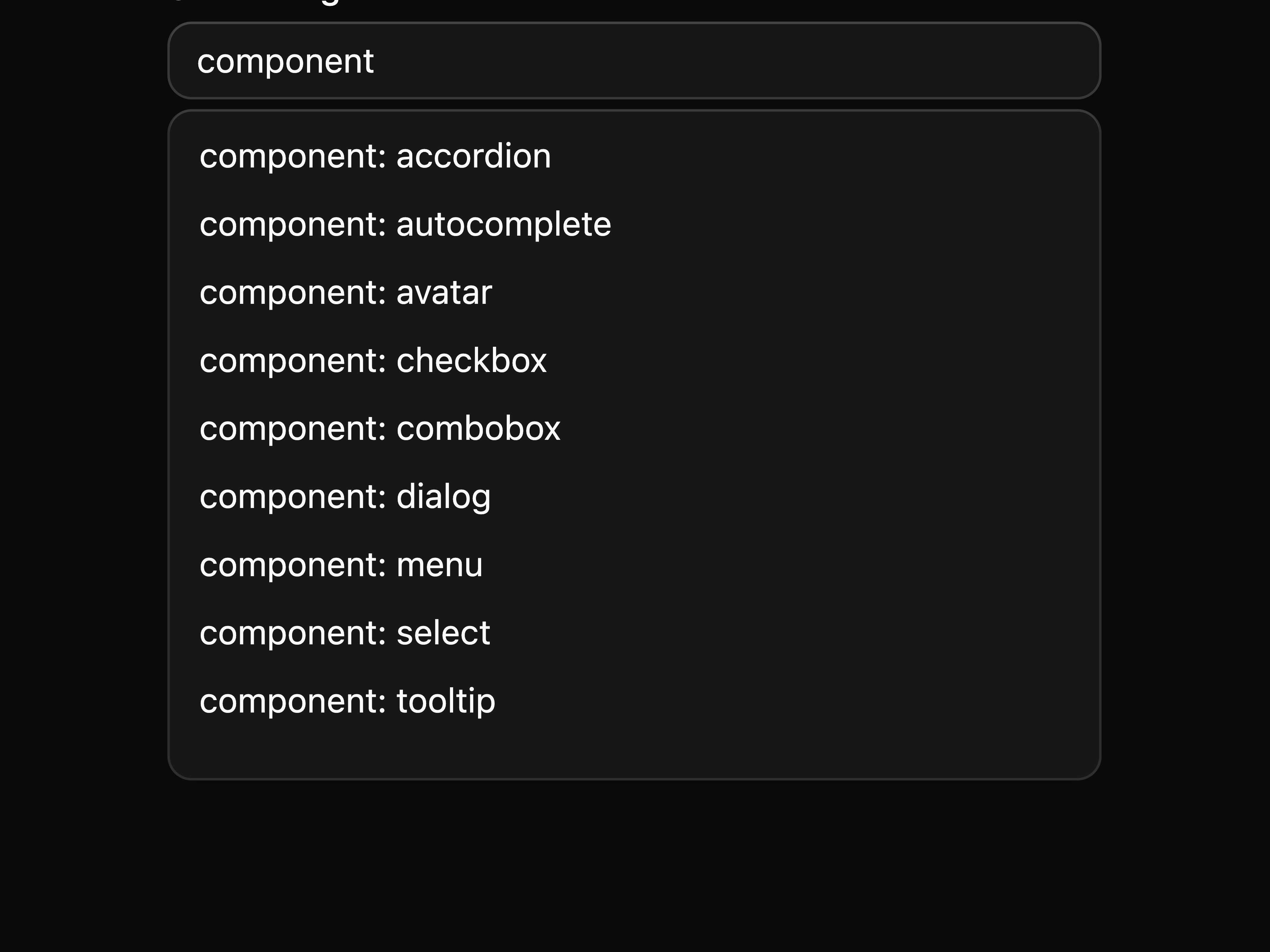 Autocomplete