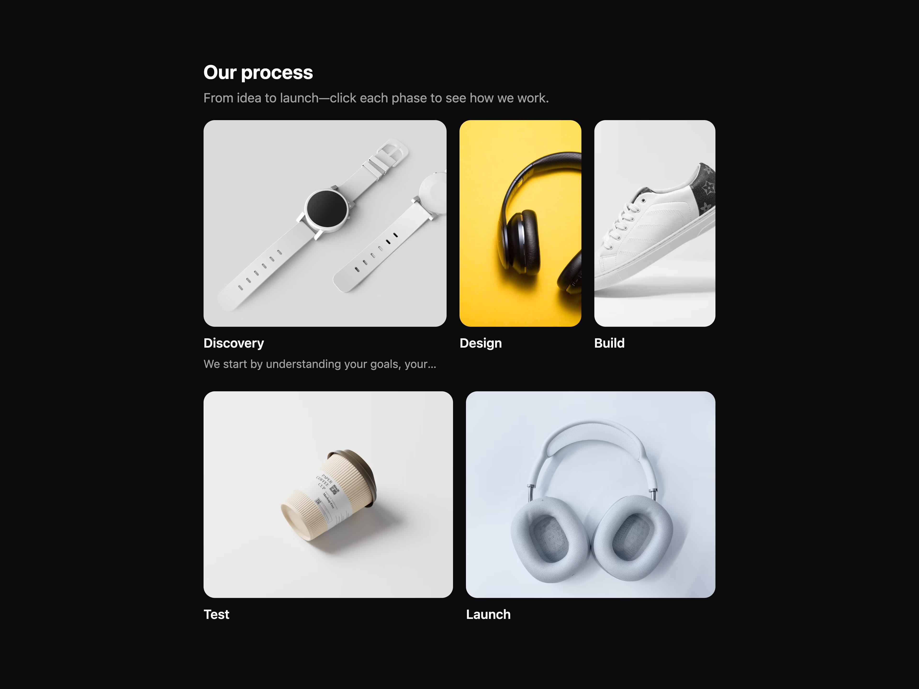 Focus Grid Content