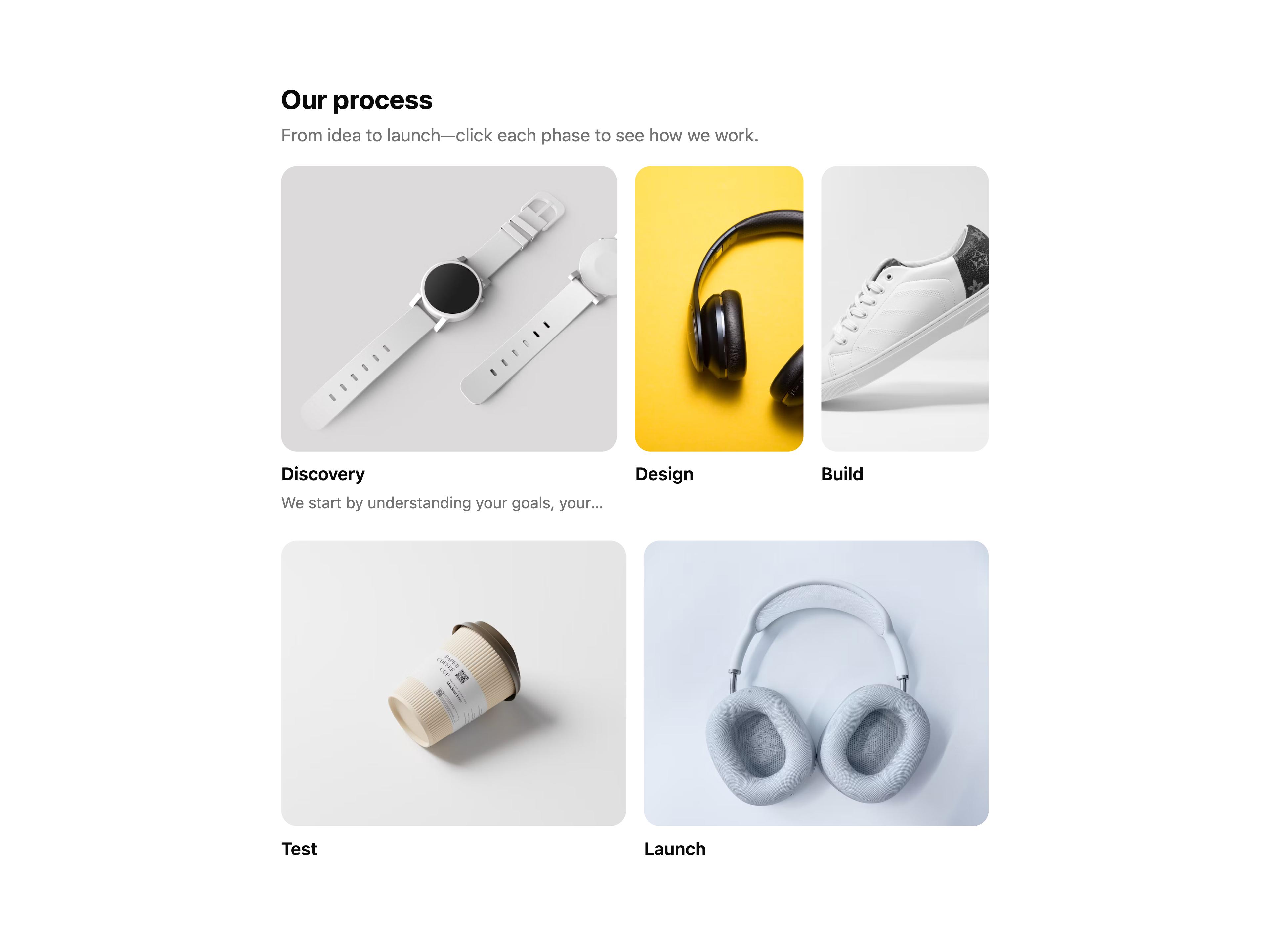 Focus Grid Content