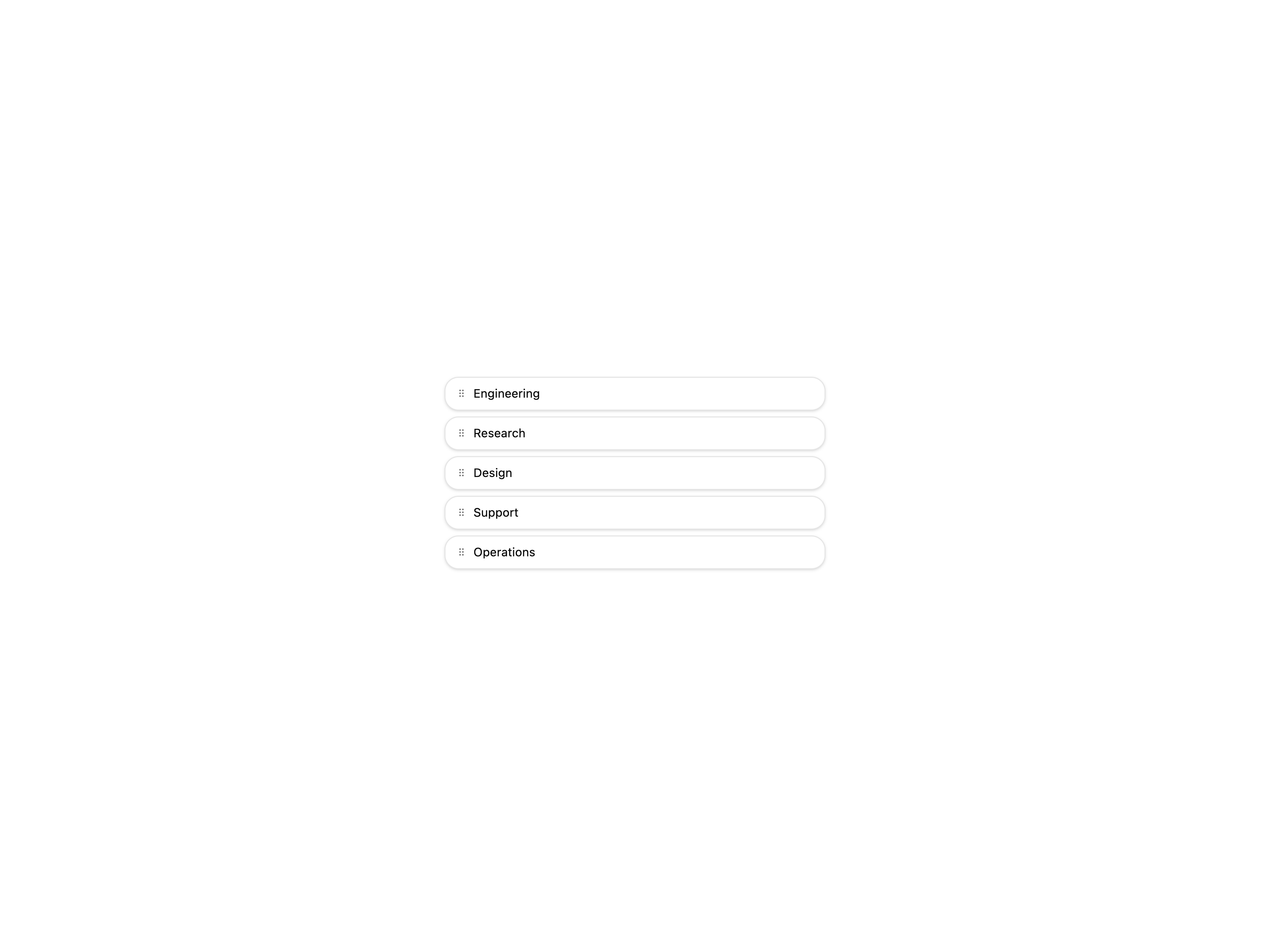 Sortable List